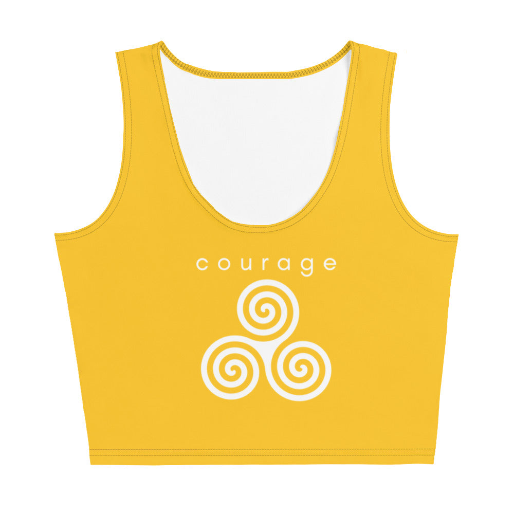 courage chakra crop tank