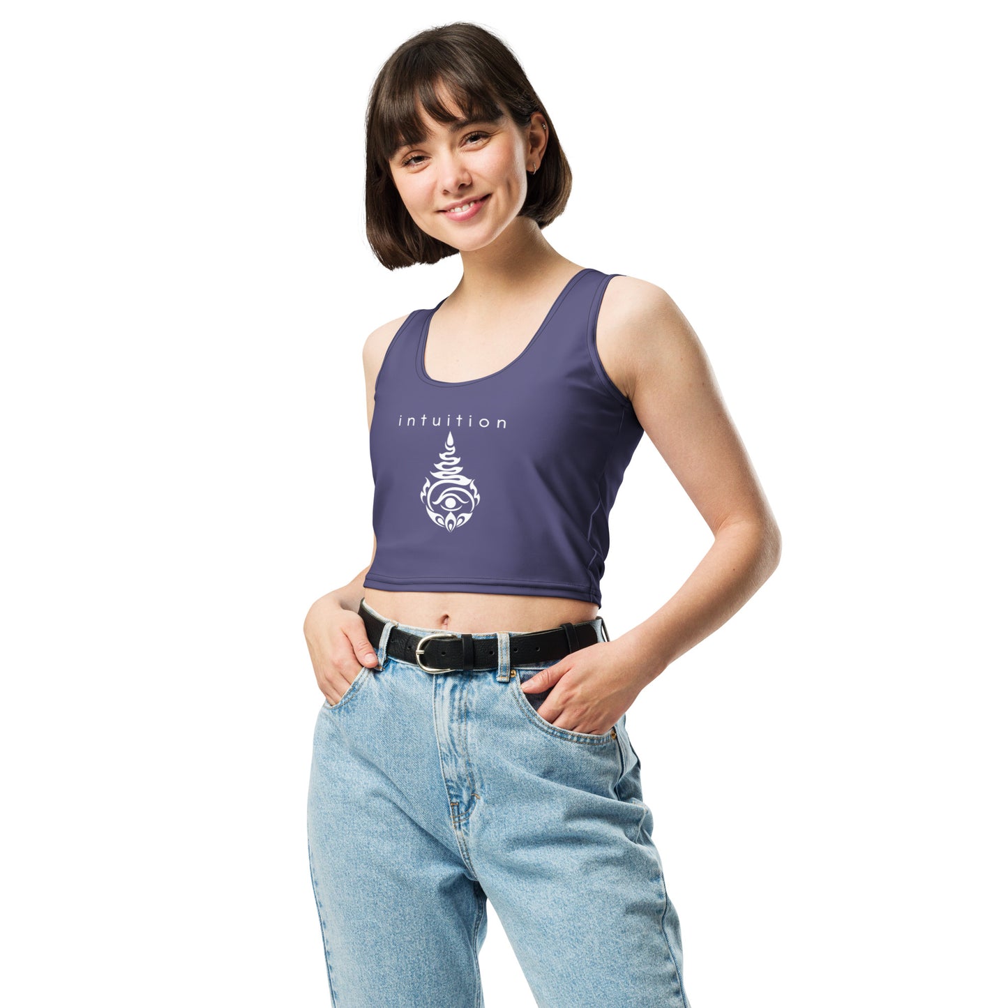 intuition chakra crop tank