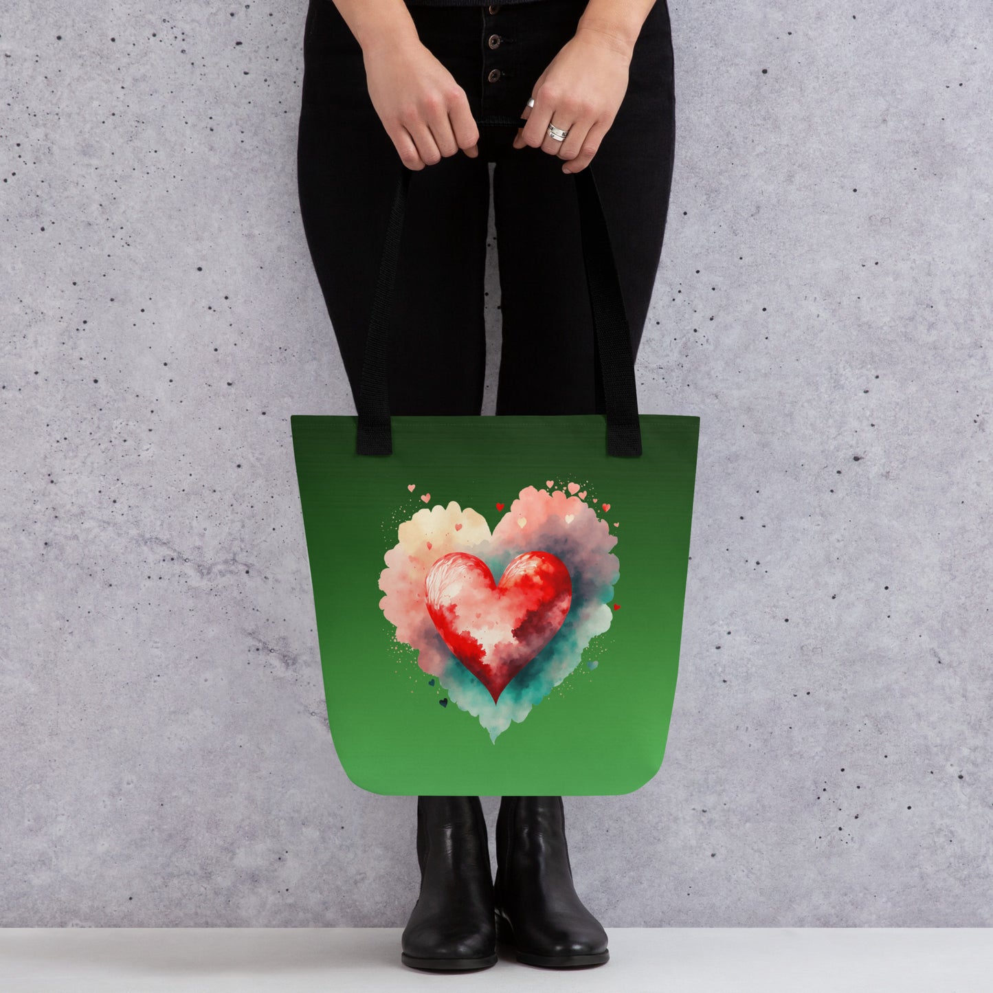 hearts tote bag