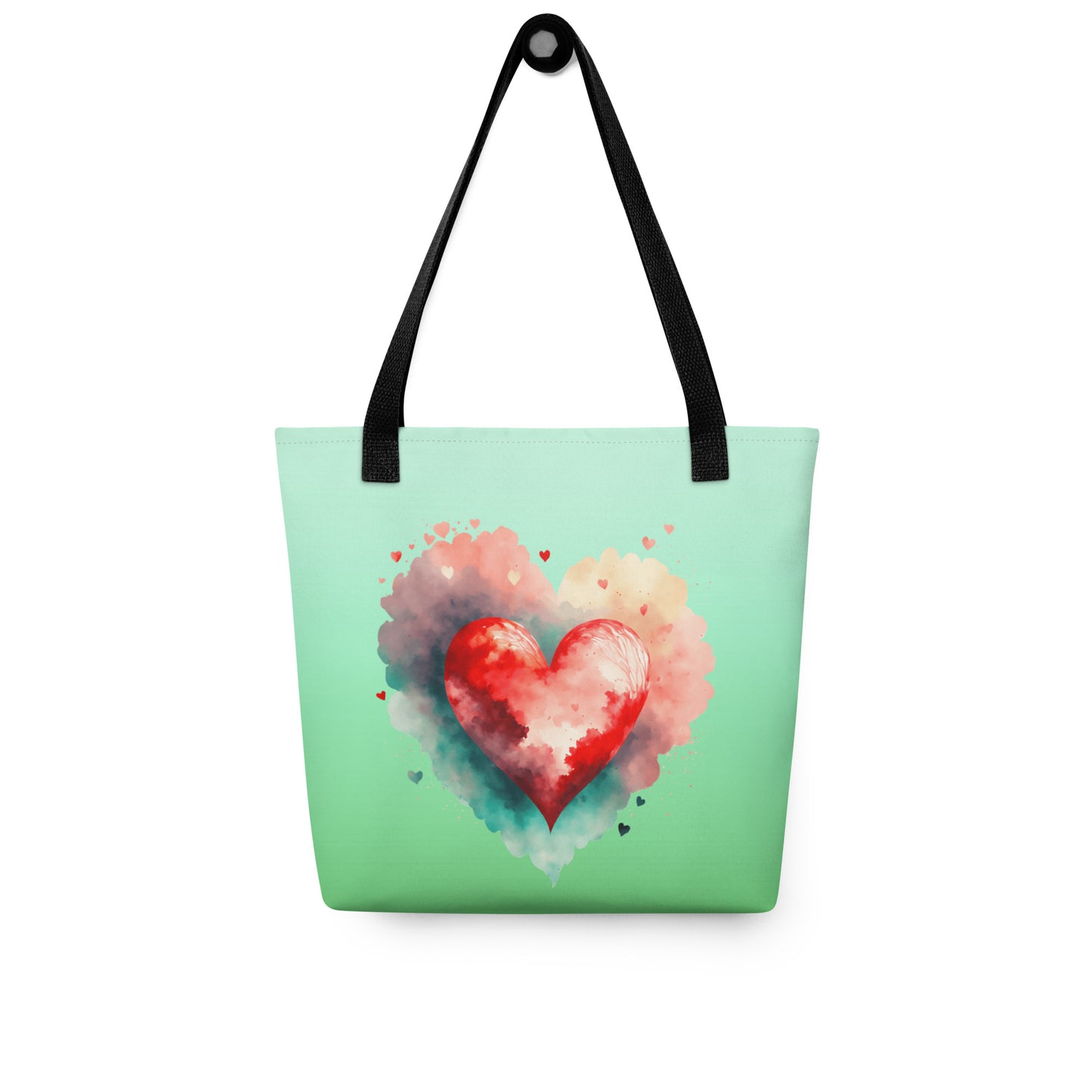 hearts tote bag