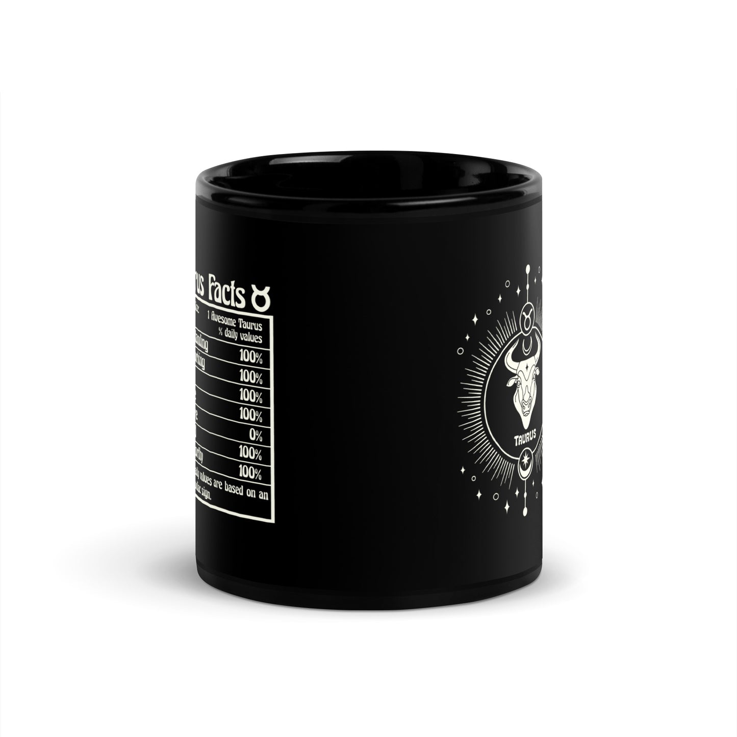 taurus black mug