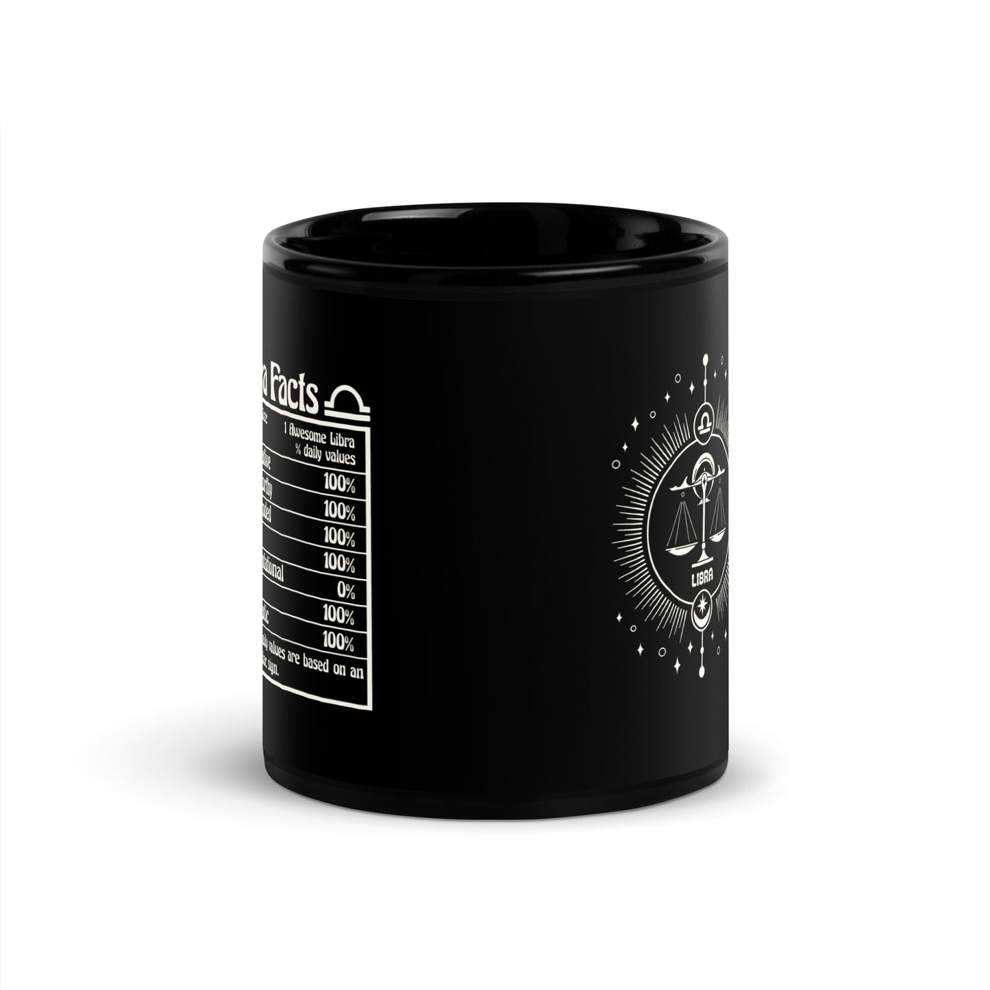 libra black mug