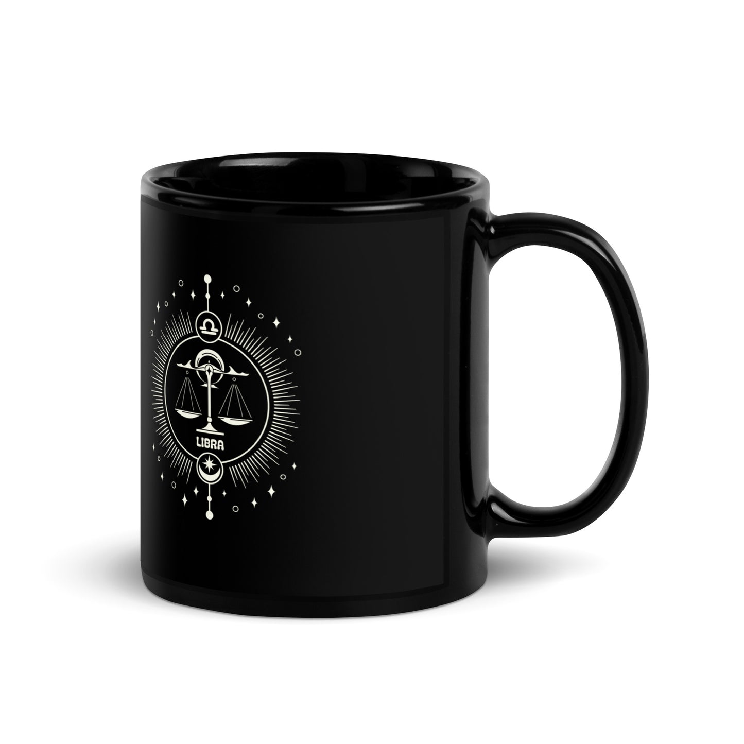 libra black mug