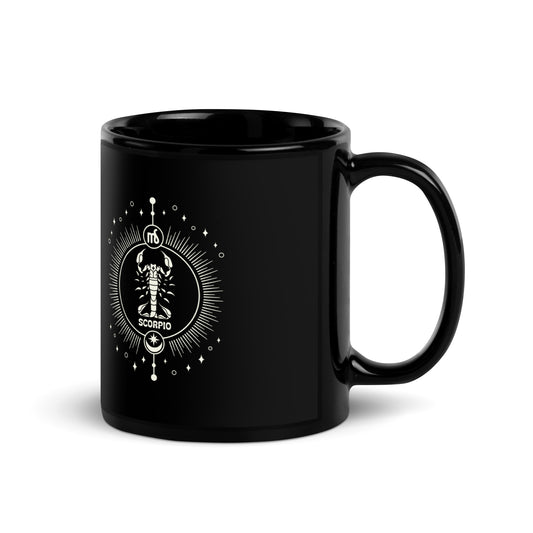 scorpio black mug