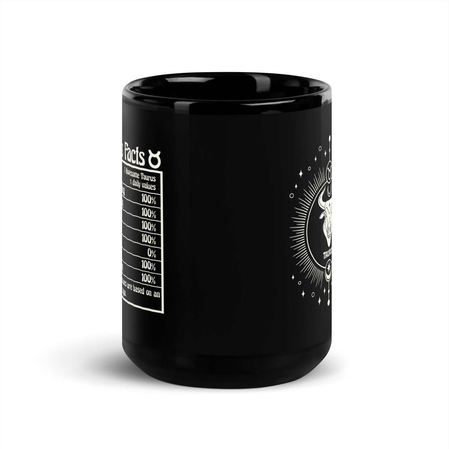 taurus black mug