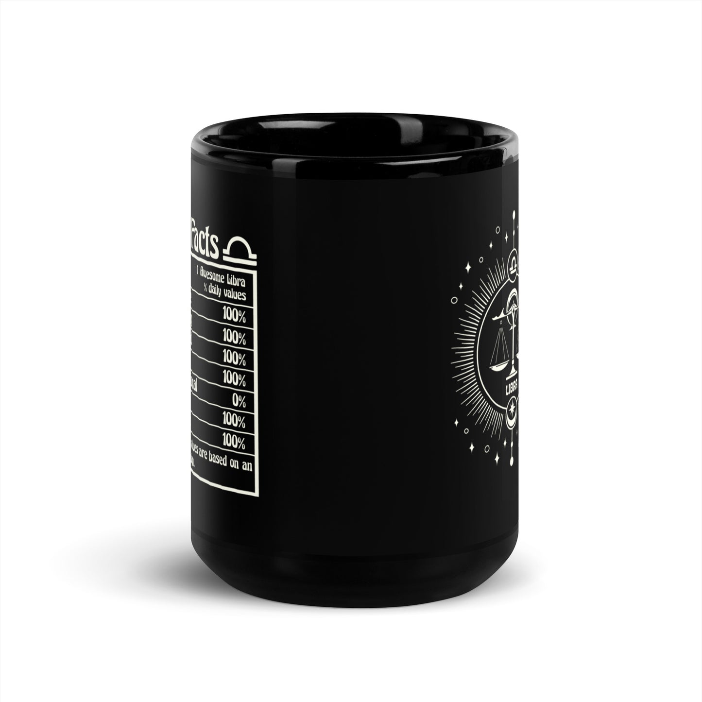 libra black mug