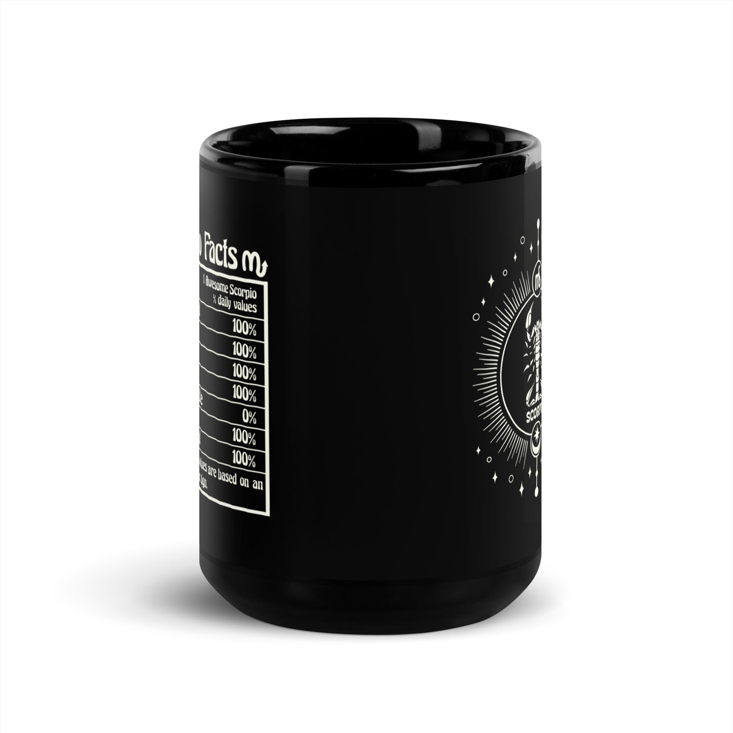 scorpio black mug