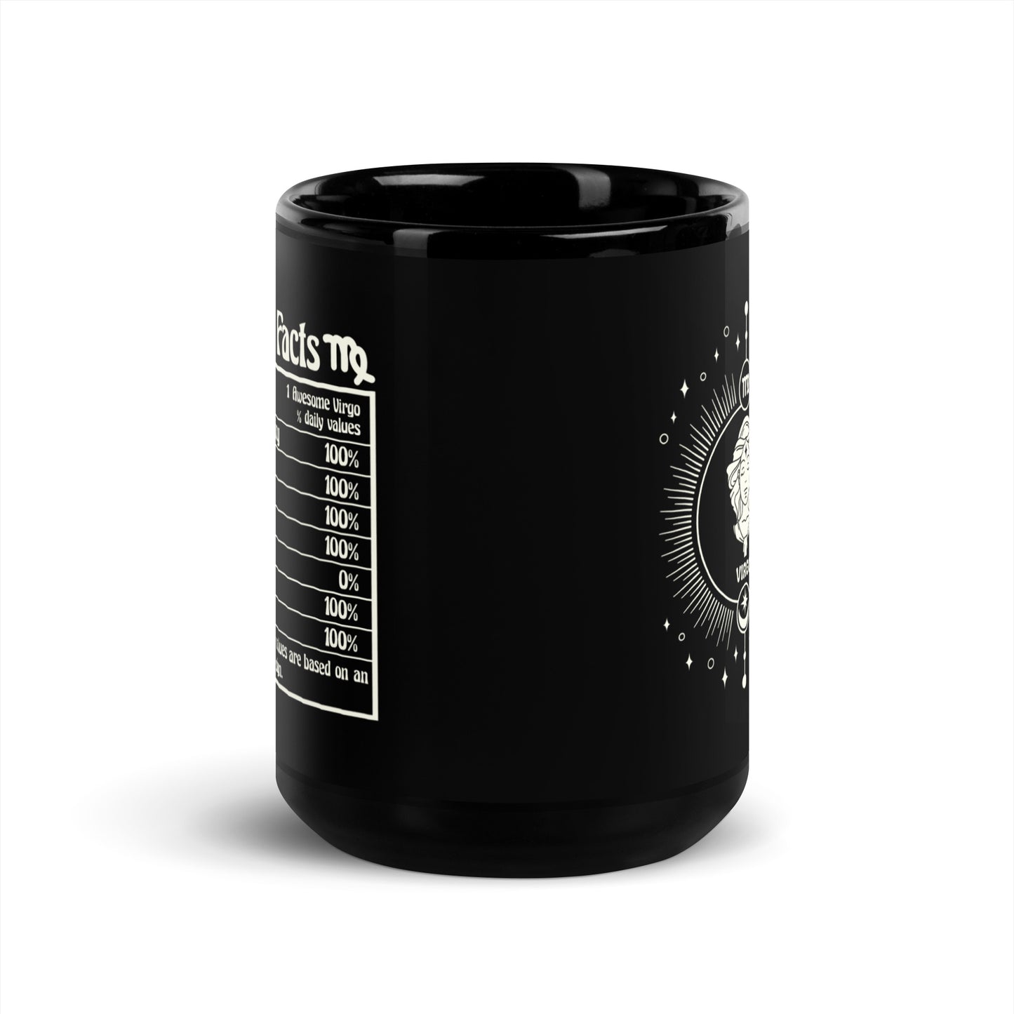 virgo black mug