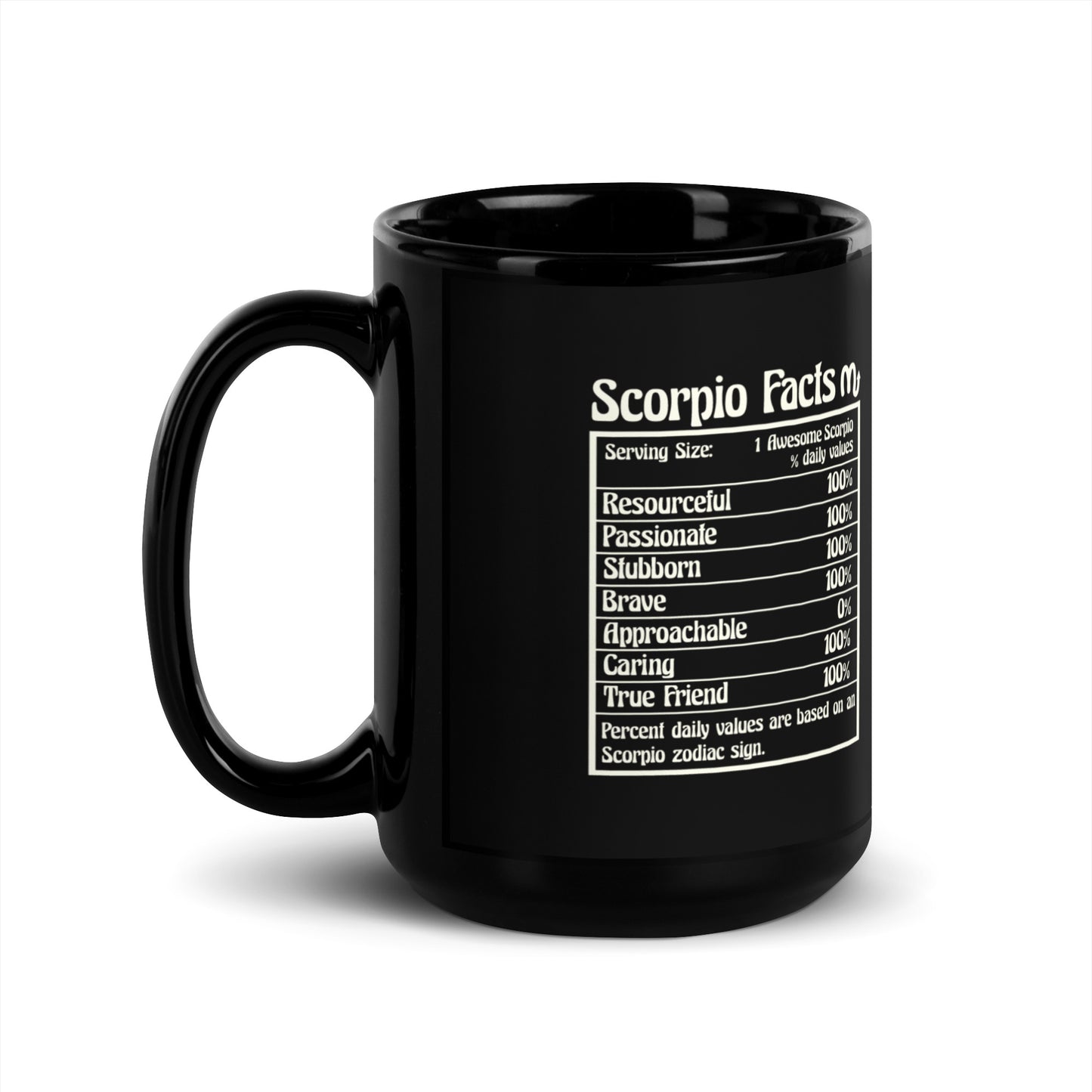 scorpio black mug