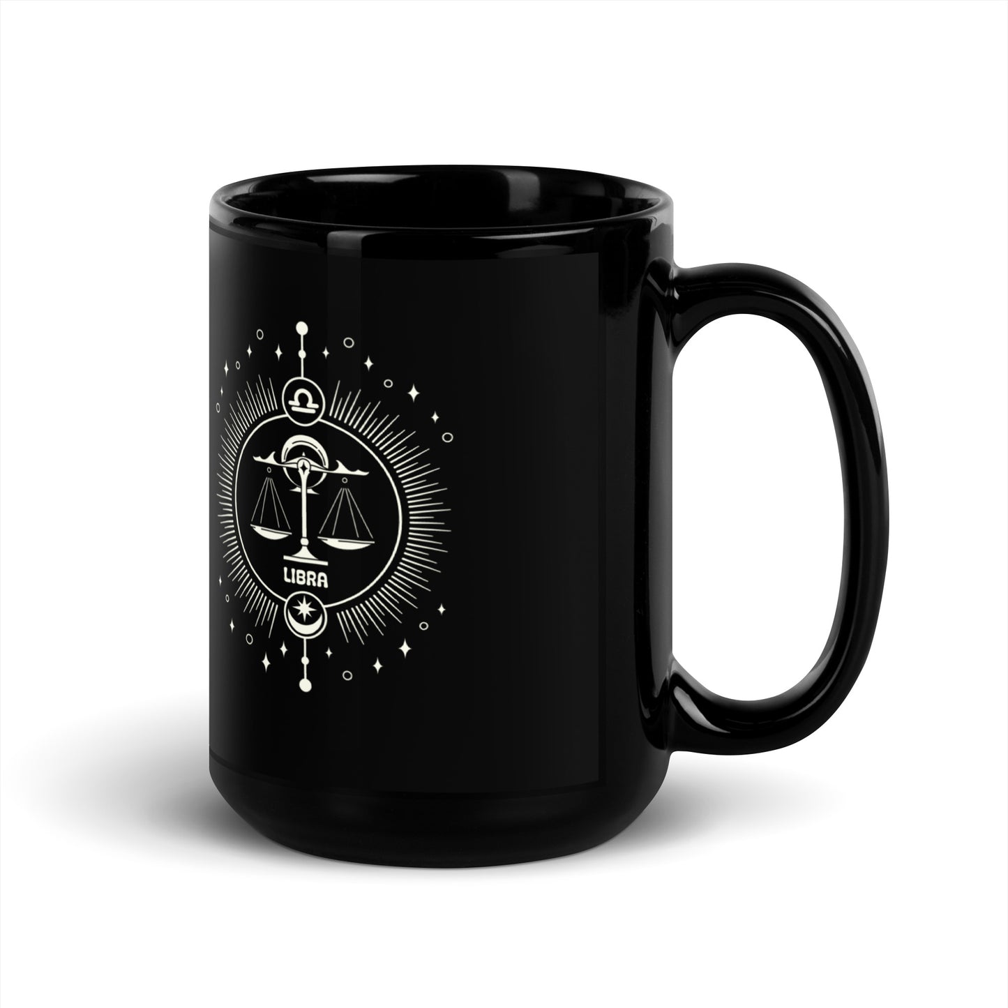 libra black mug