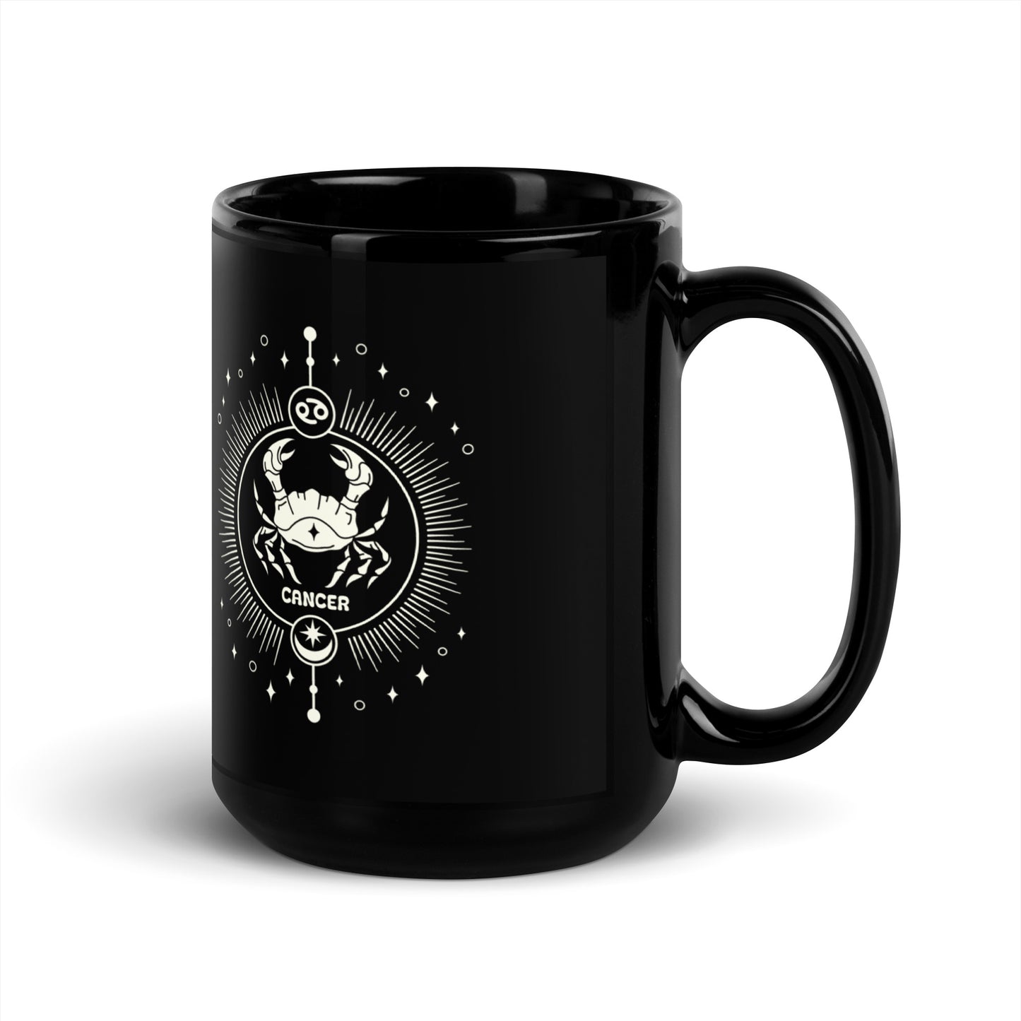 cancer black mug