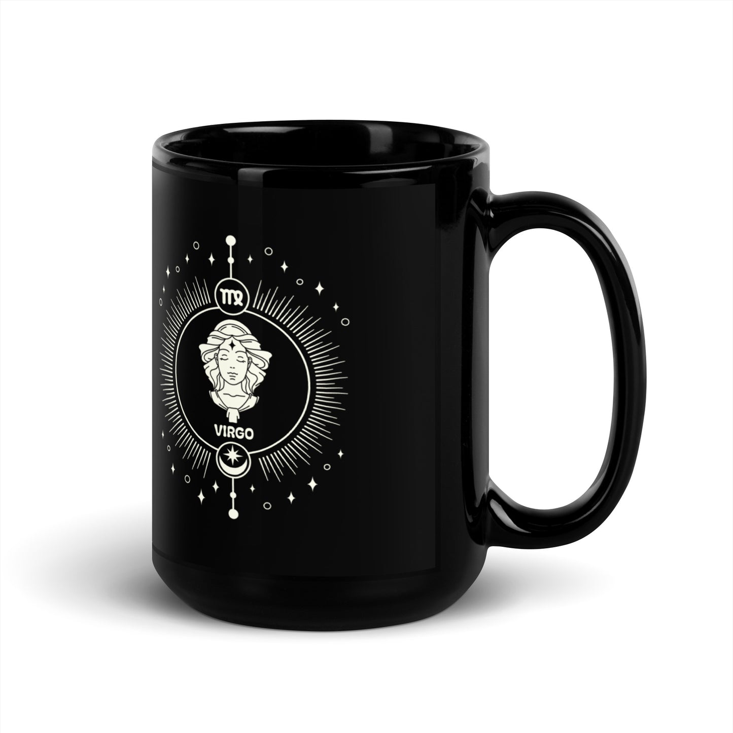 virgo black mug