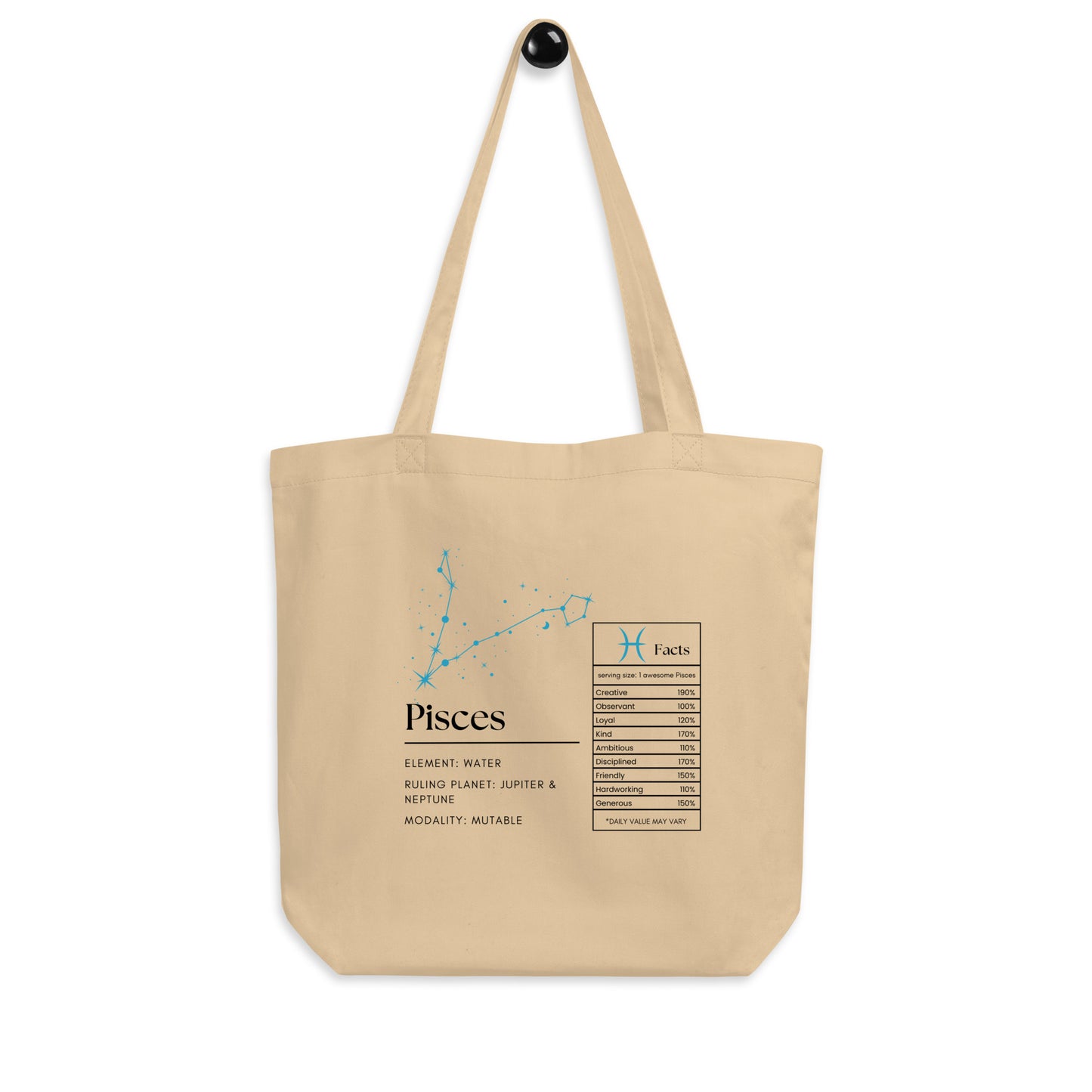 pisces eco tote bag