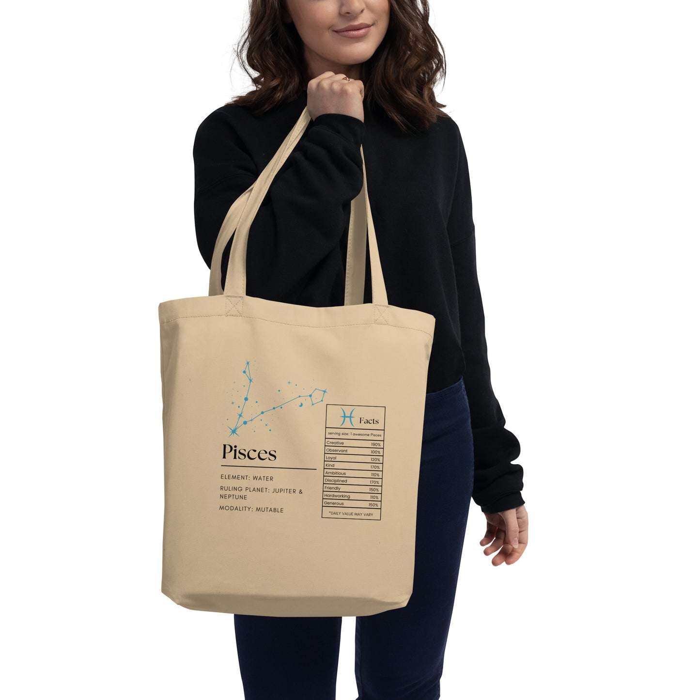 pisces eco tote bag