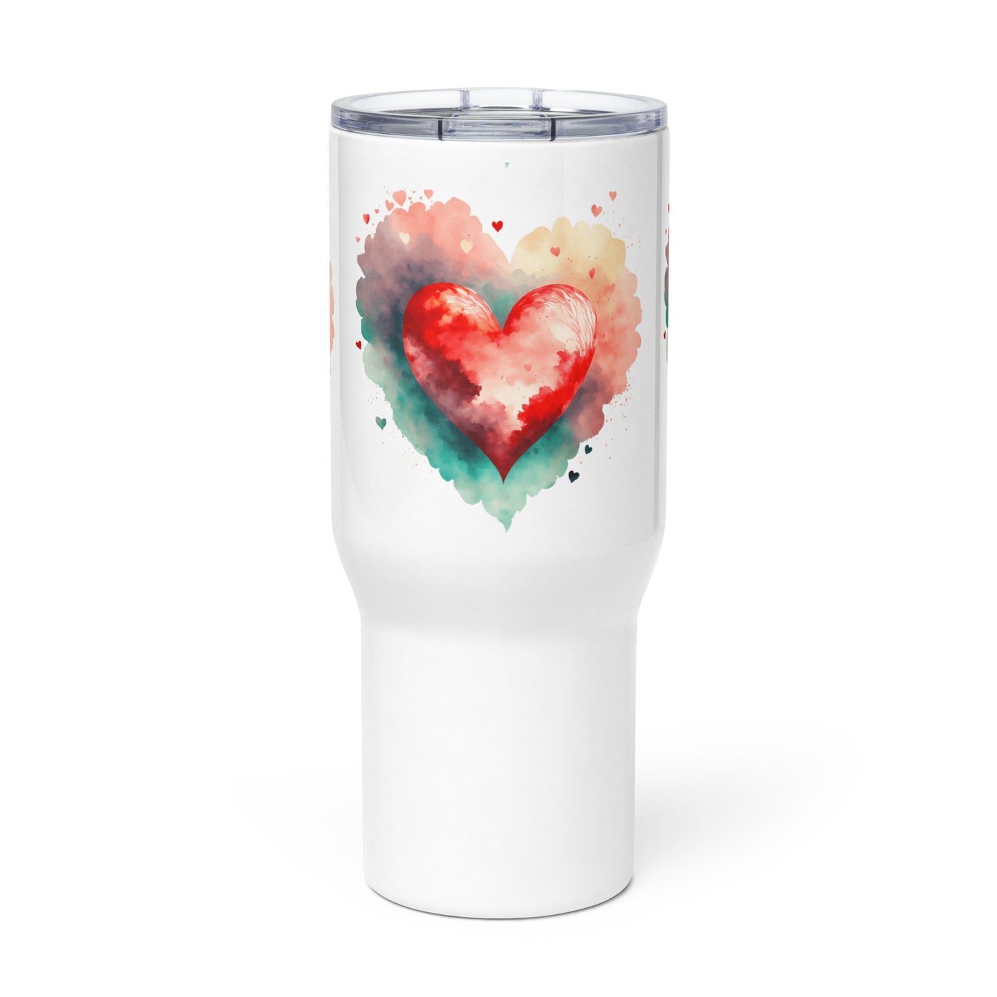 heart travel mug