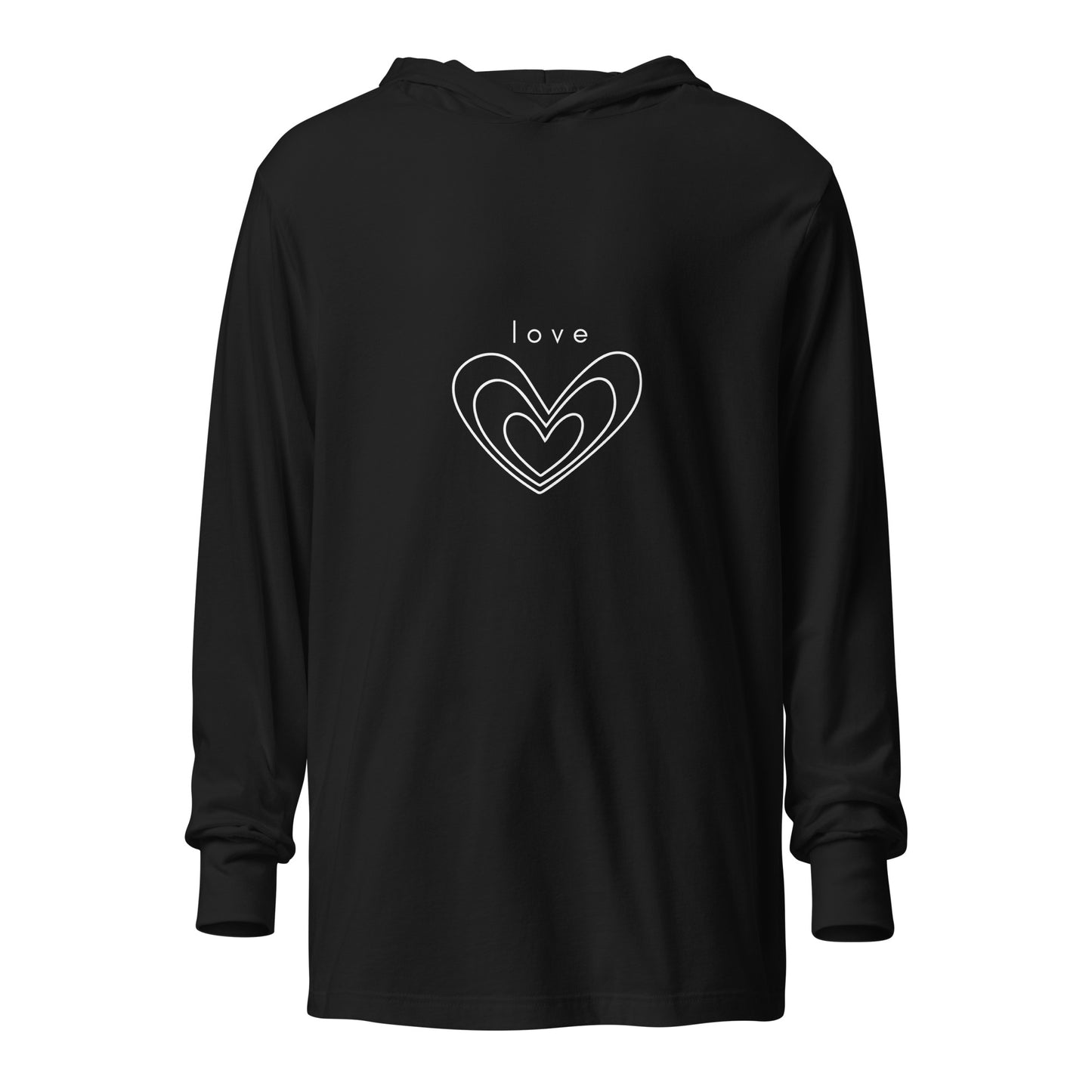 love chakra unisex hooded tee