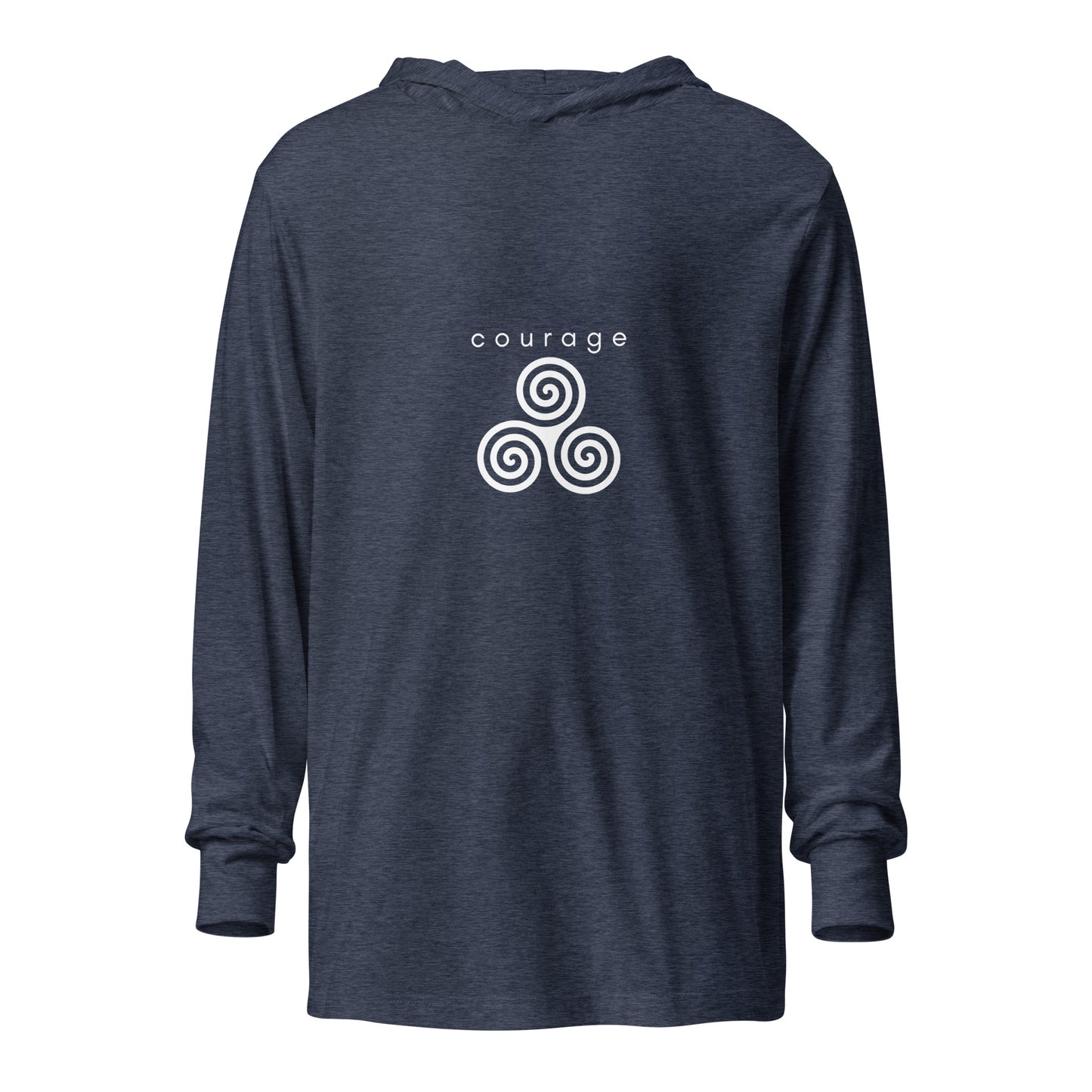 courage chakra unisex hooded tee