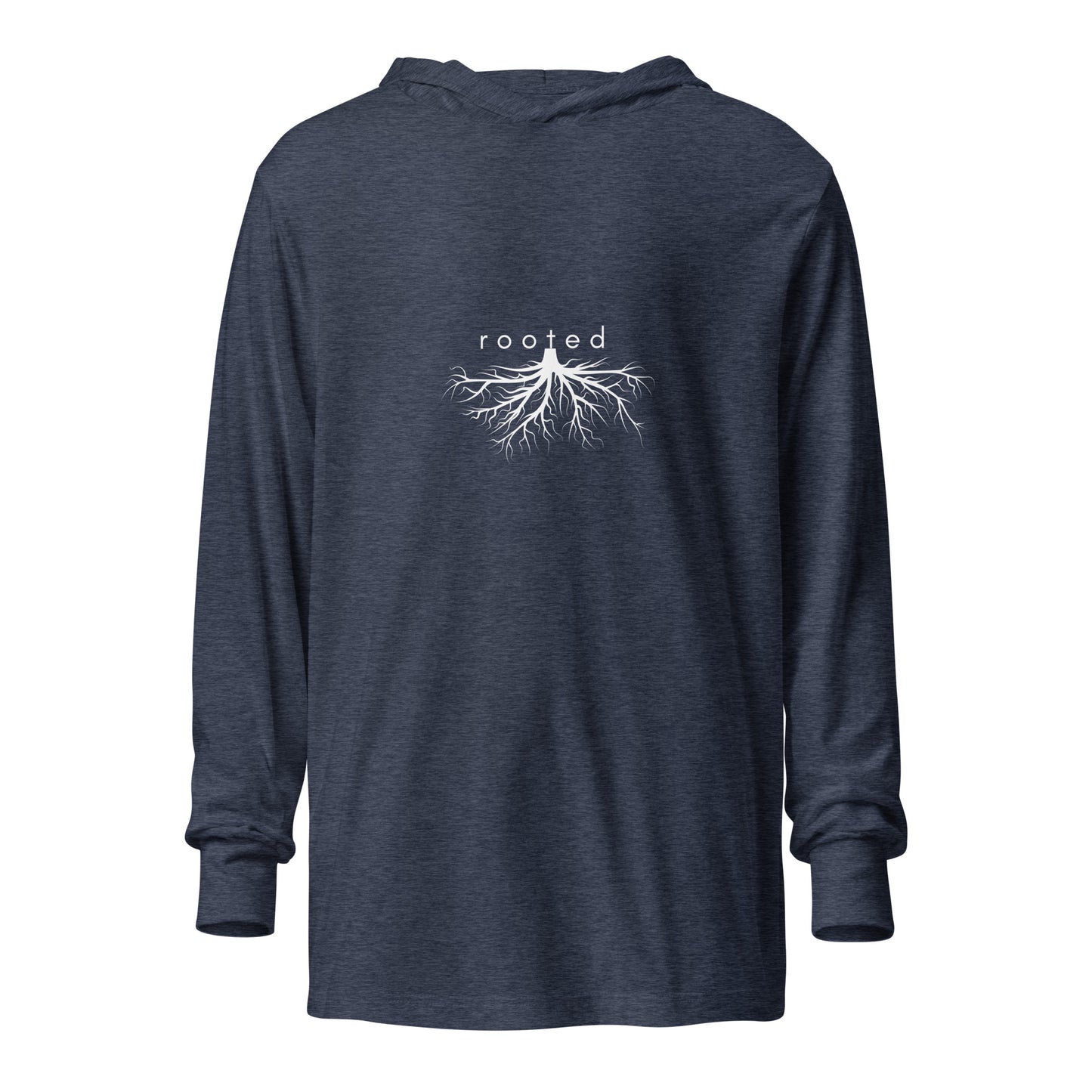 rooted chakra unisex hooded tee