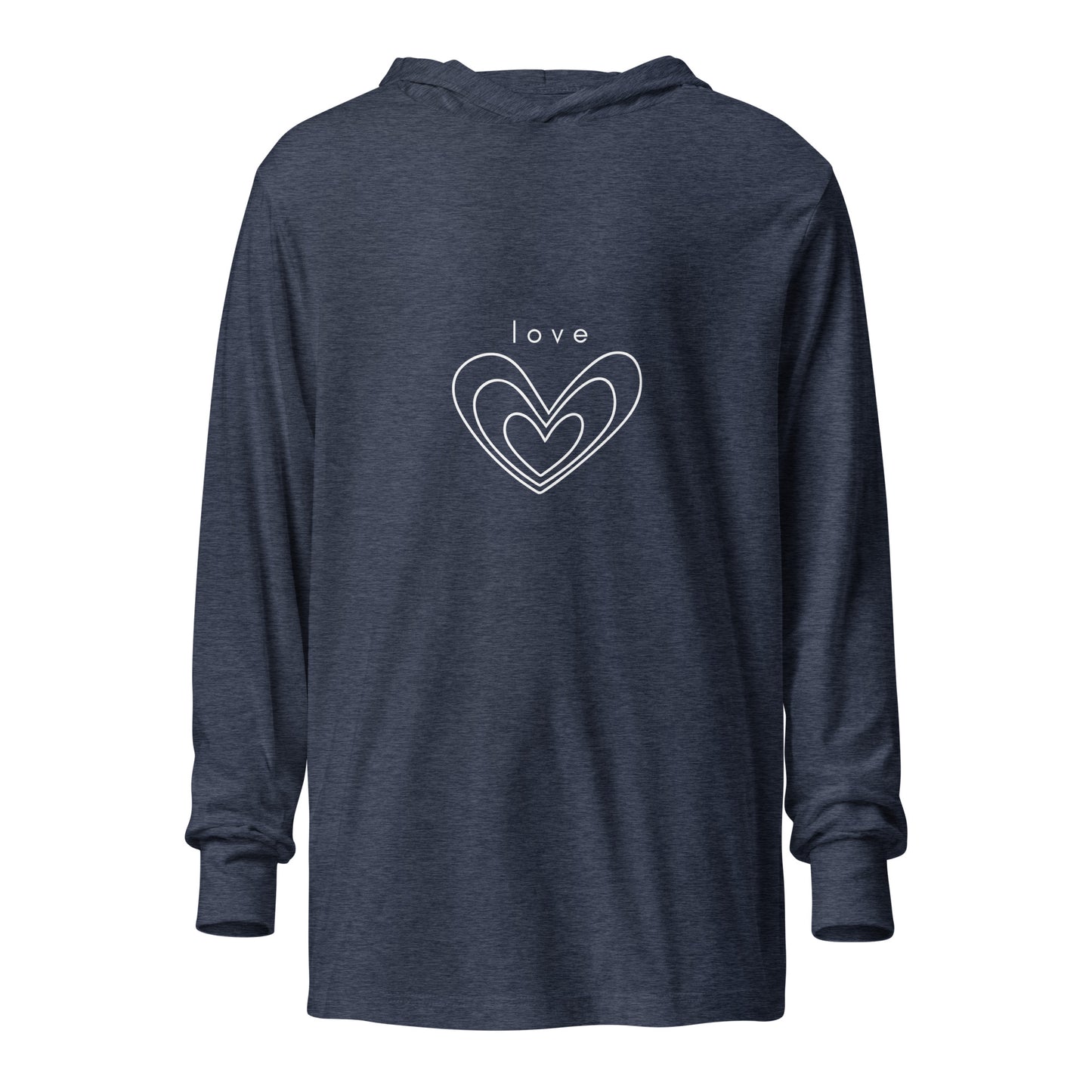 love chakra unisex hooded tee