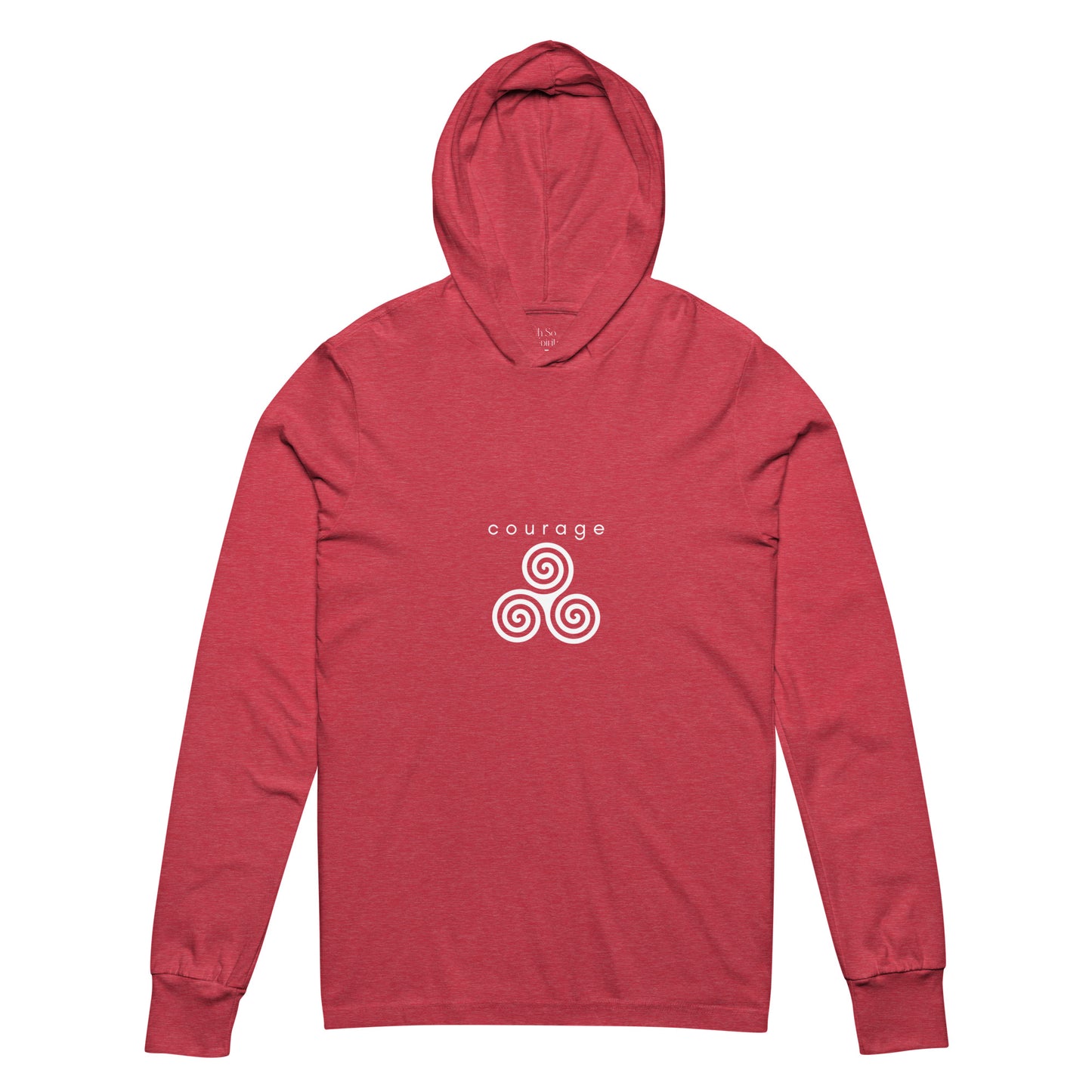 courage chakra unisex hooded tee