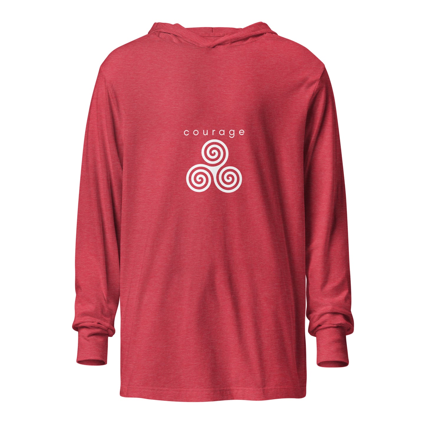 courage chakra unisex hooded tee