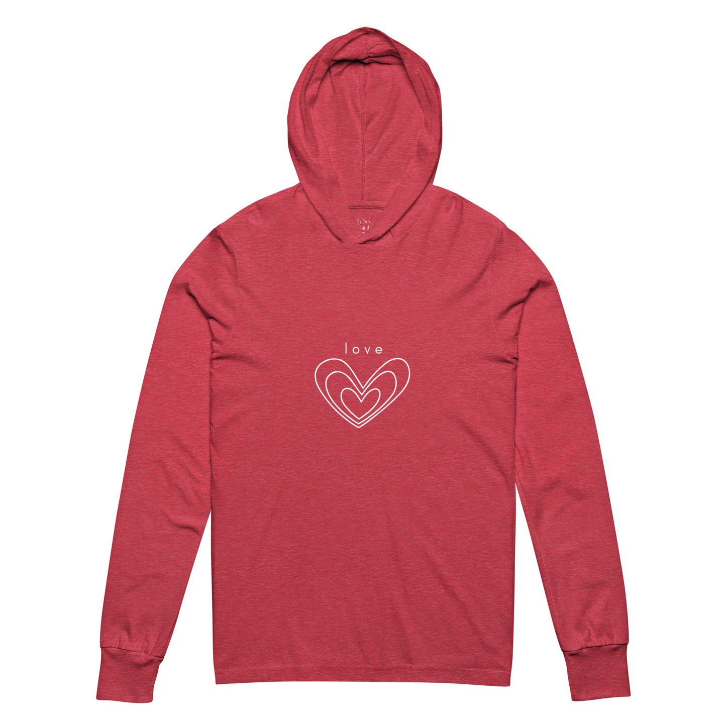 love chakra unisex hooded tee