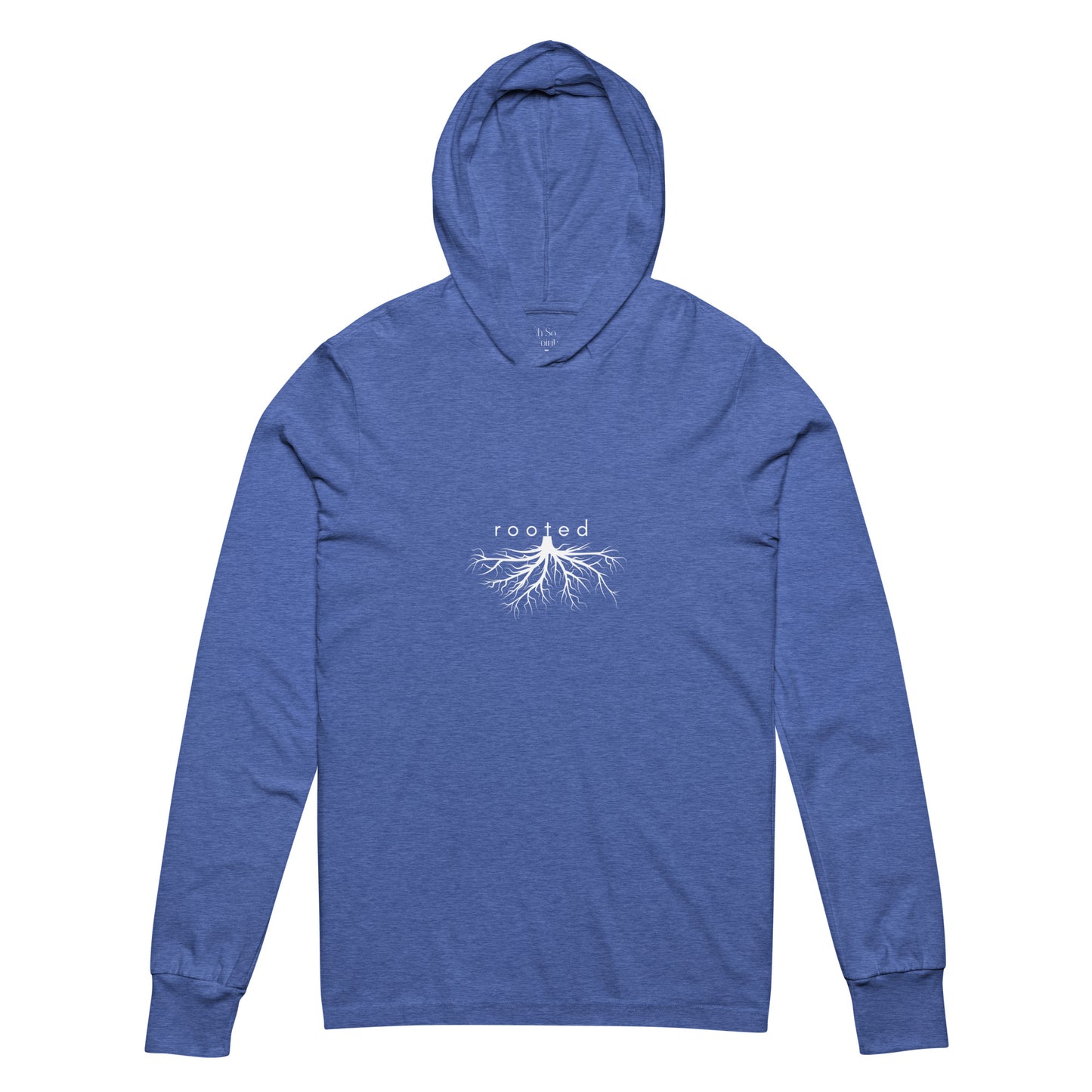 rooted chakra unisex hooded tee