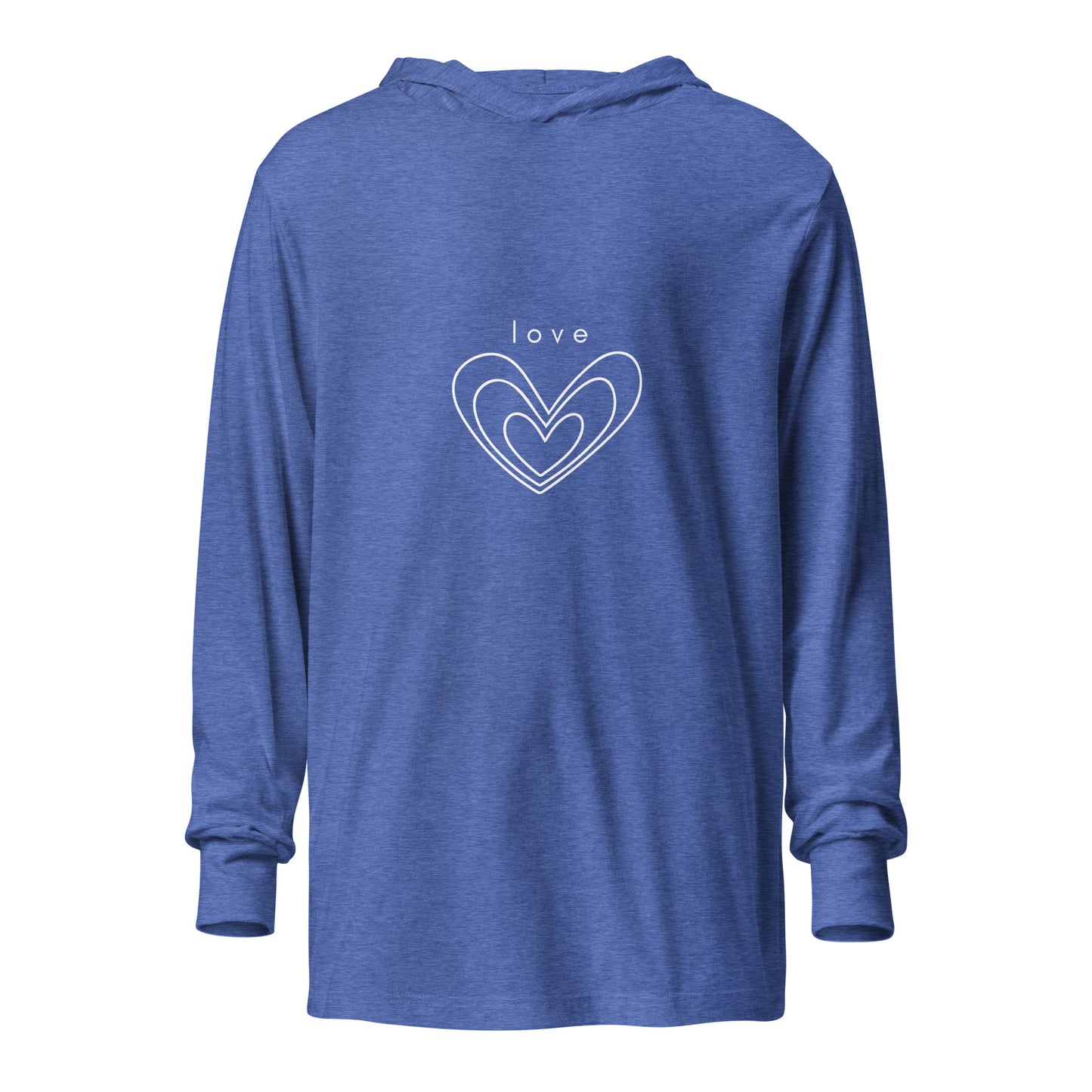 love chakra unisex hooded tee