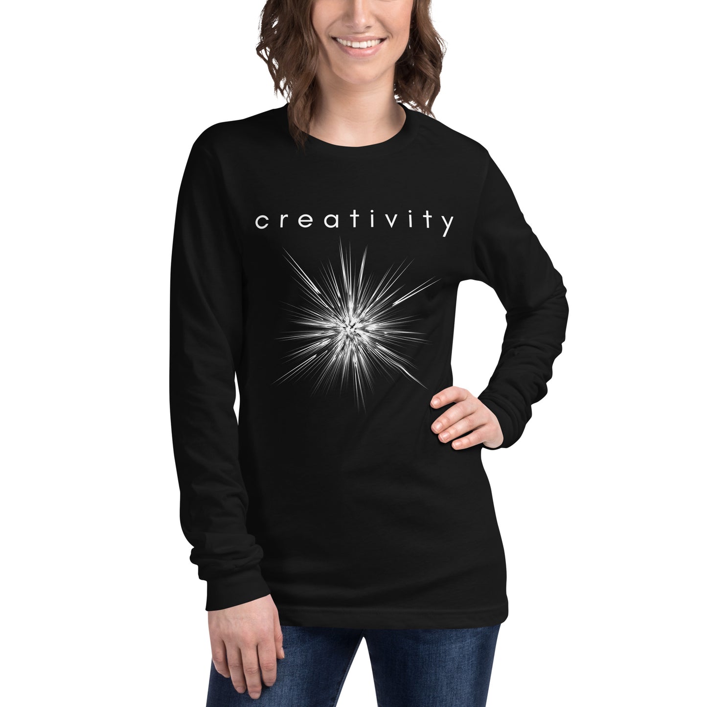 creativity chakra unisex long sleeve tee