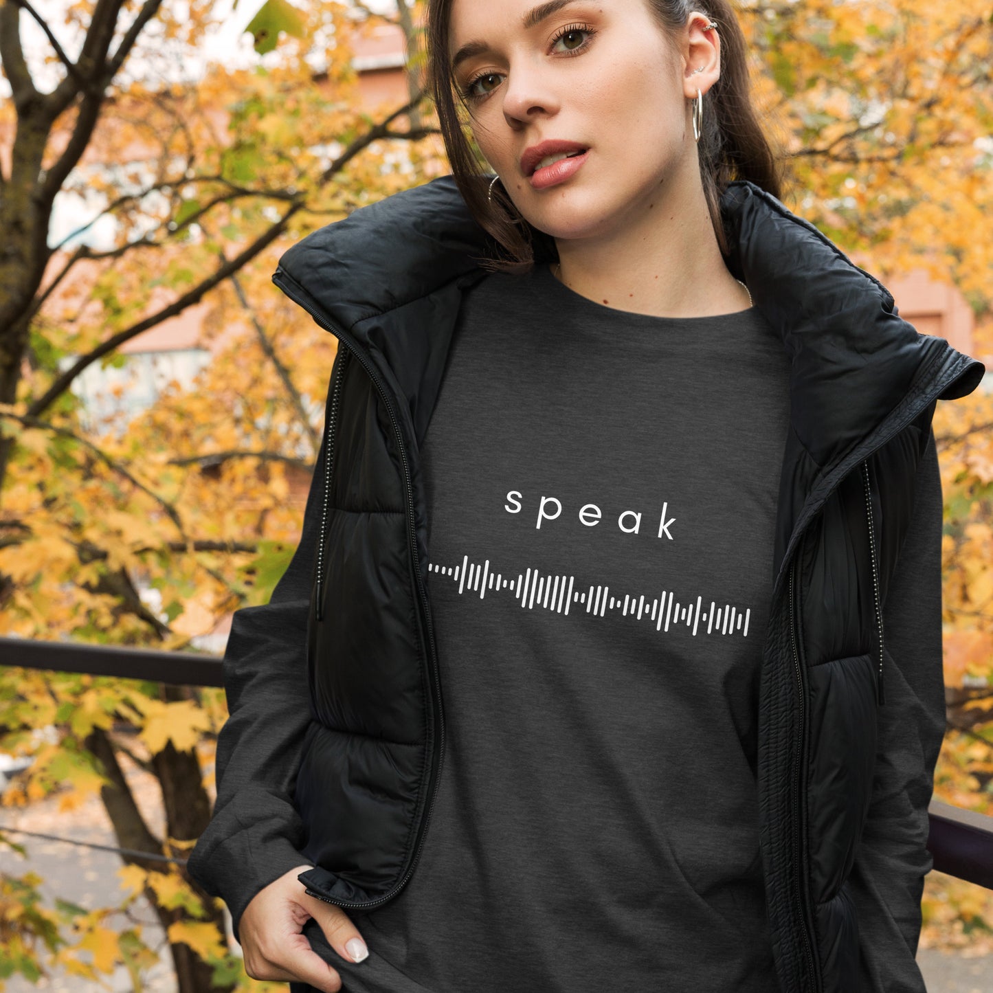 speak chakra unisex long sleeve tee