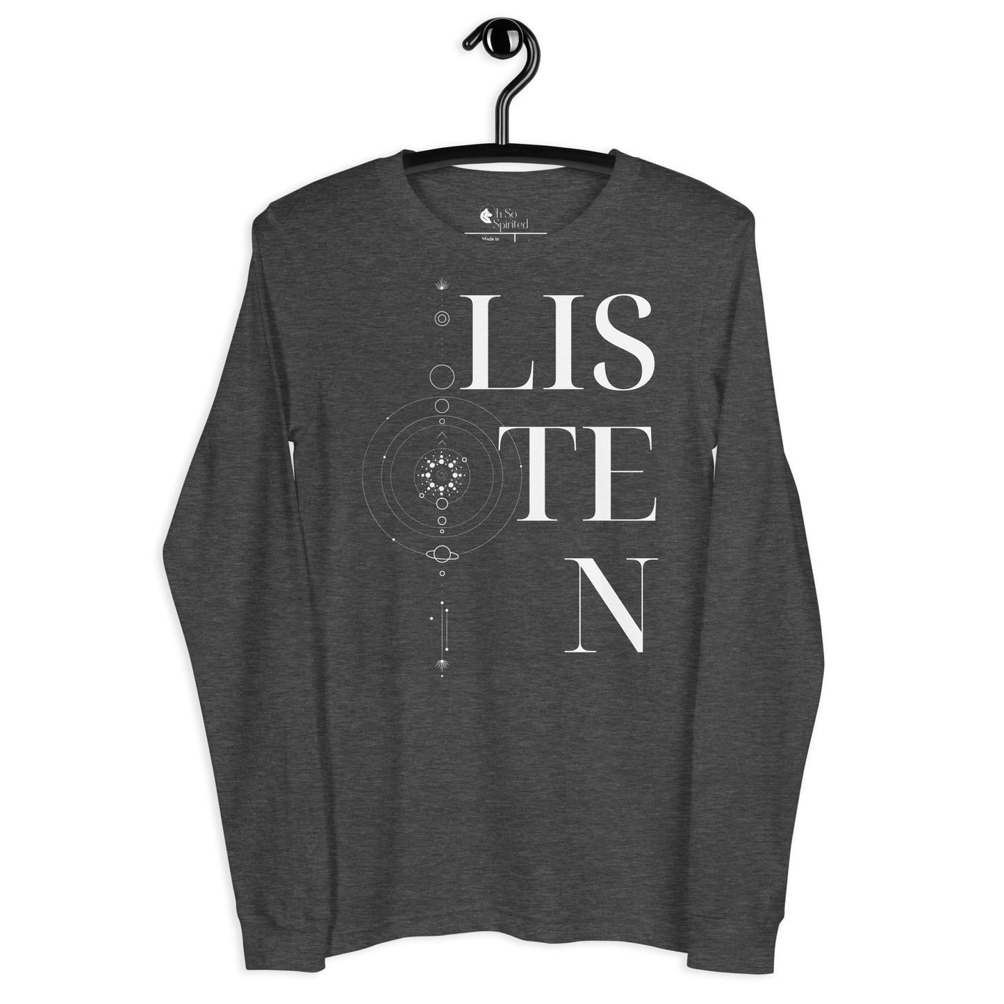 listen unisex long sleeve tee