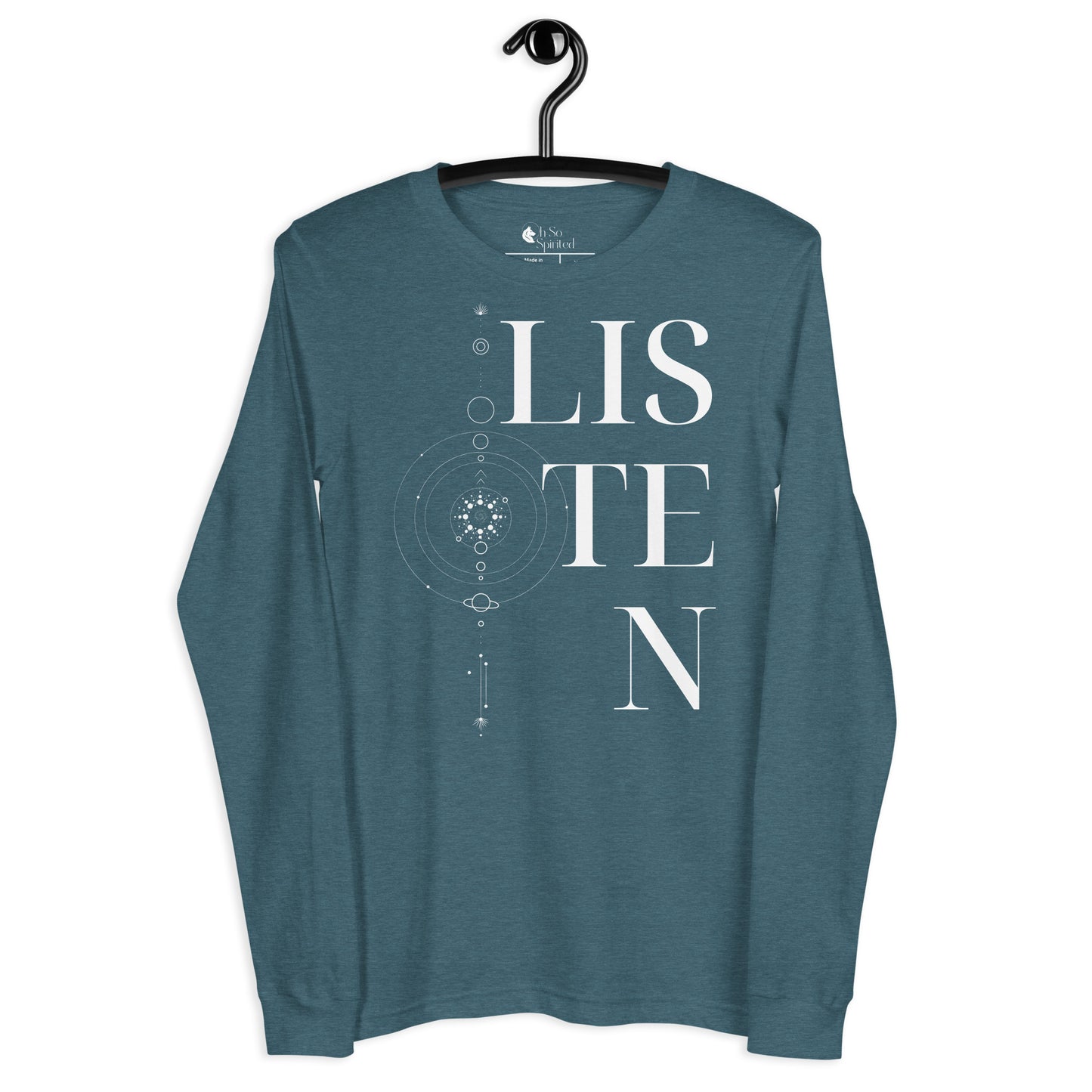 listen unisex long sleeve tee