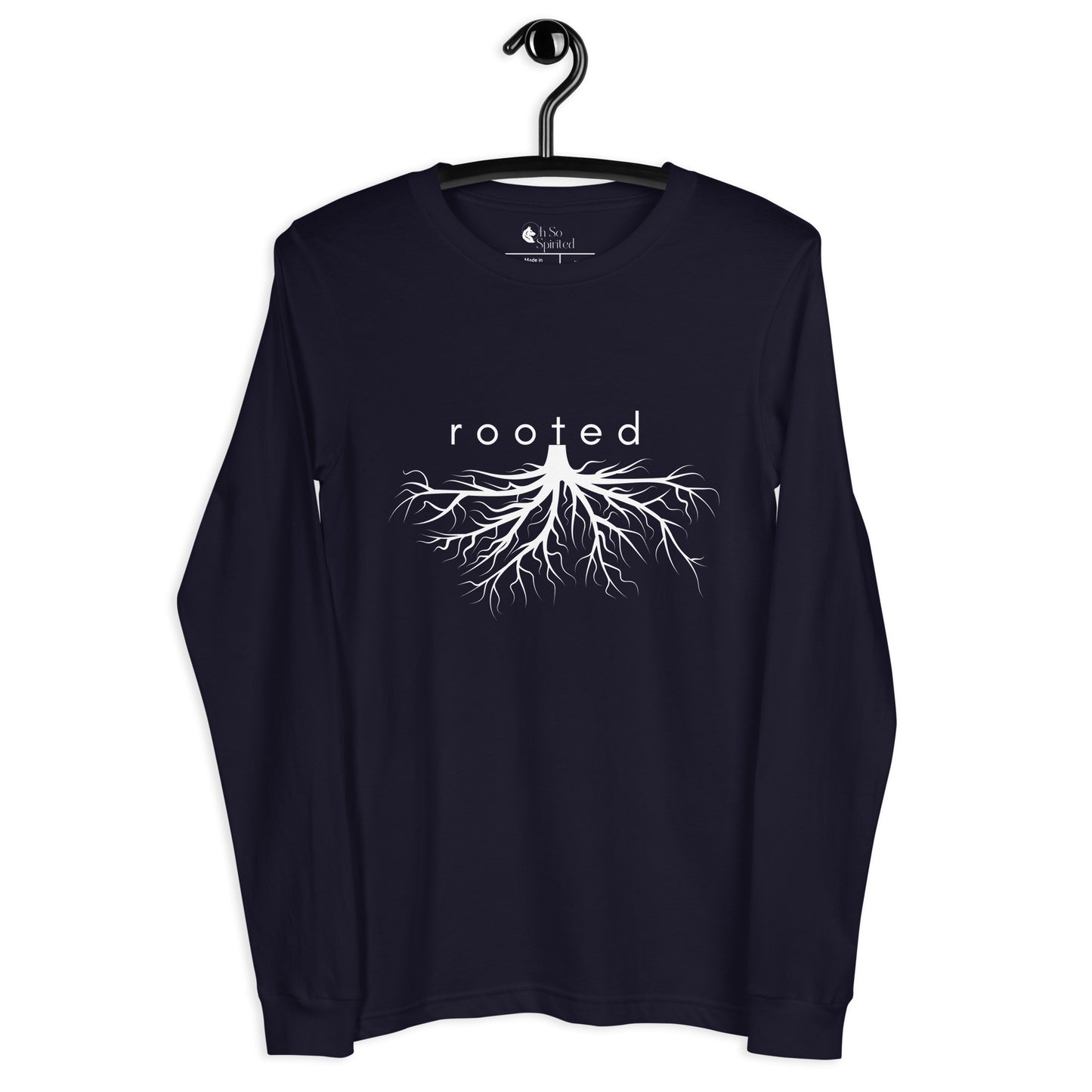 rooted chakra unisex long sleeve tee