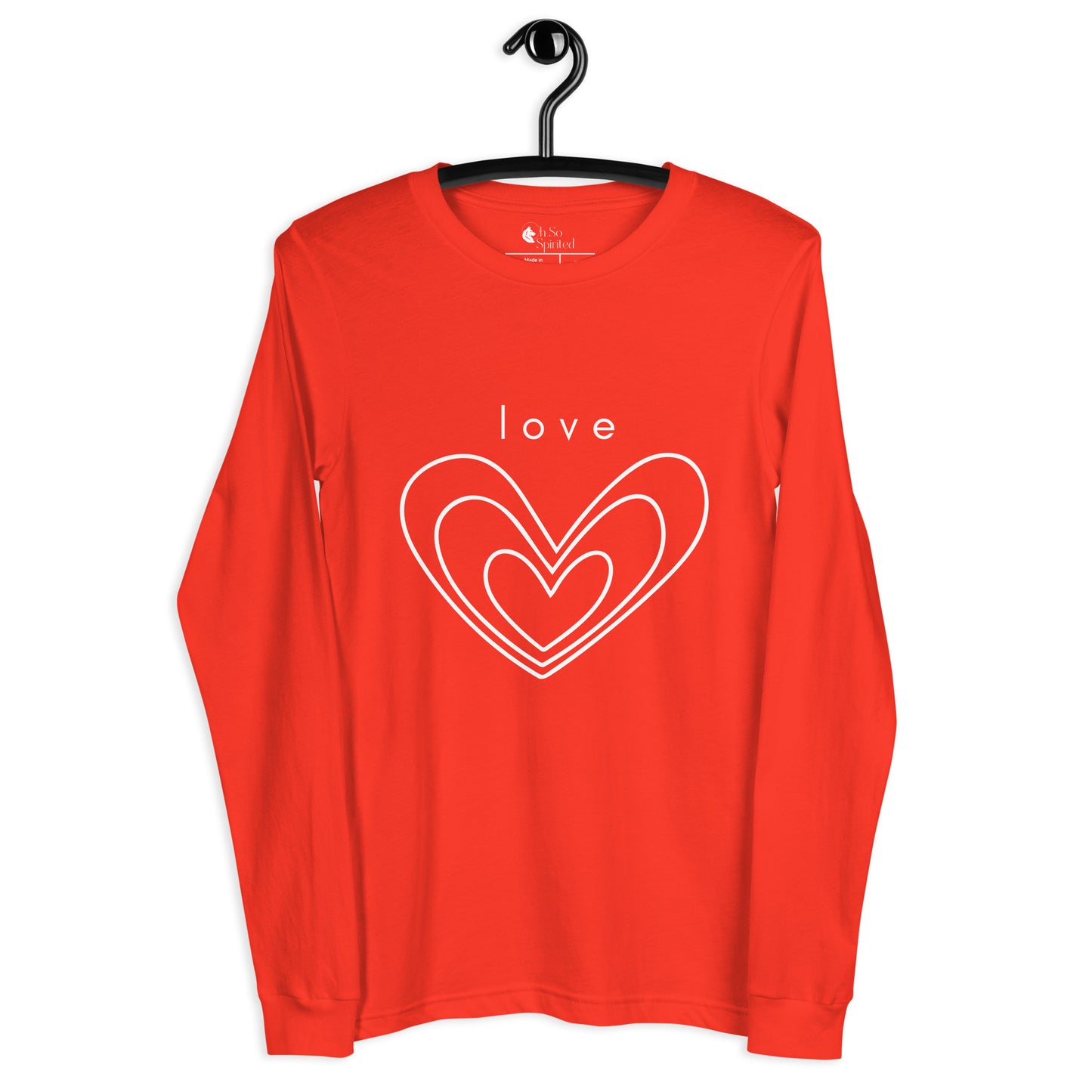 love chakra unisex long sleeve tee