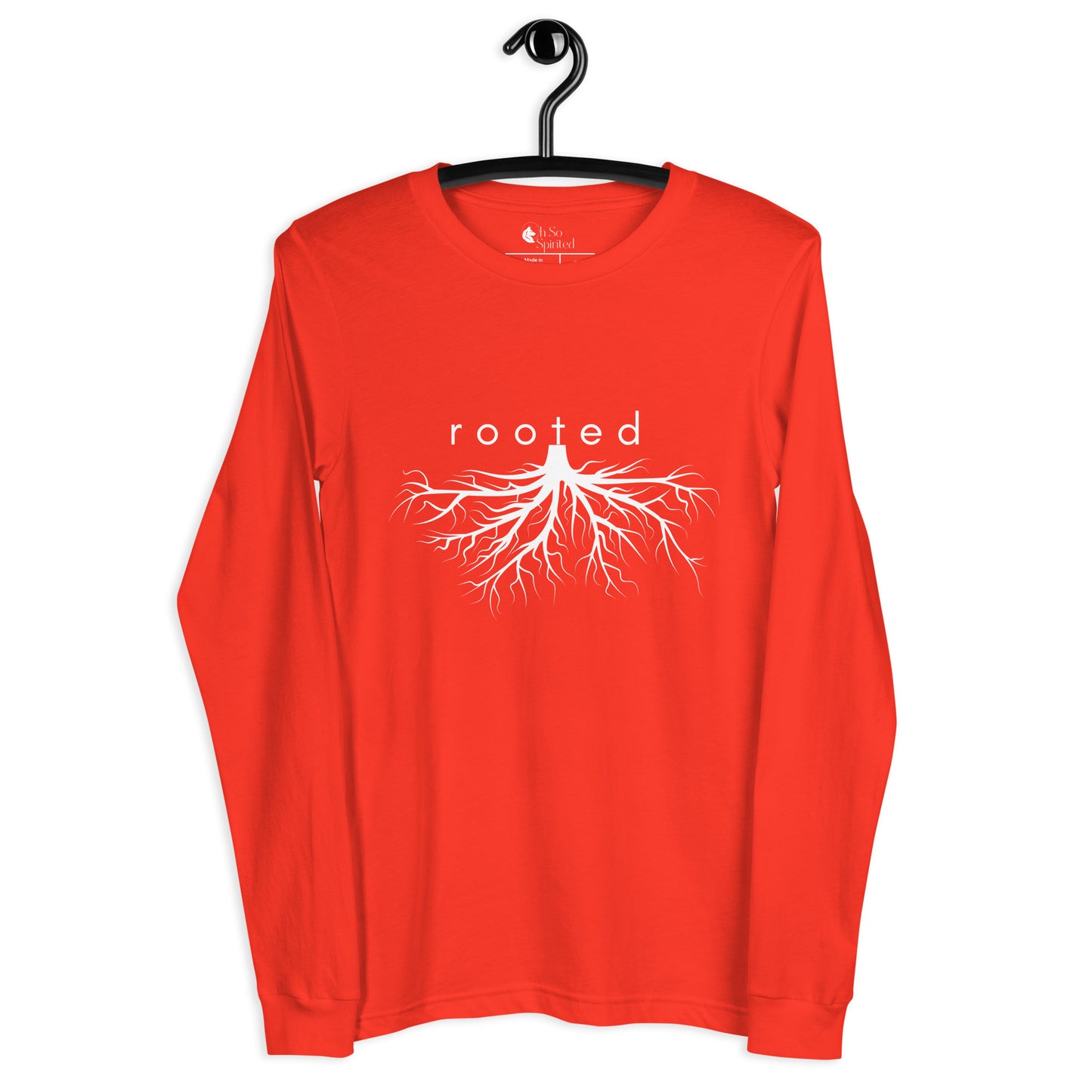 rooted chakra unisex long sleeve tee