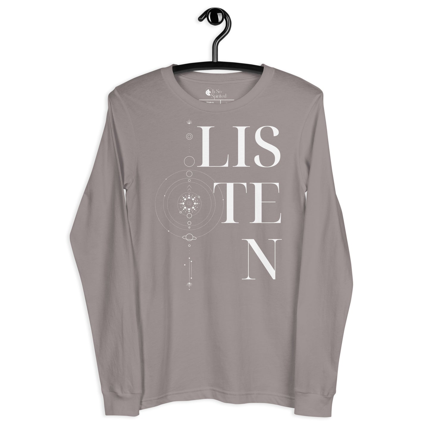 listen unisex long sleeve tee