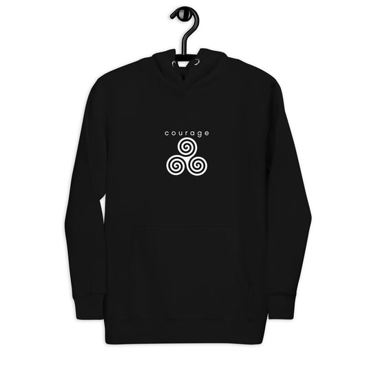 courage chakra unisex hoodie