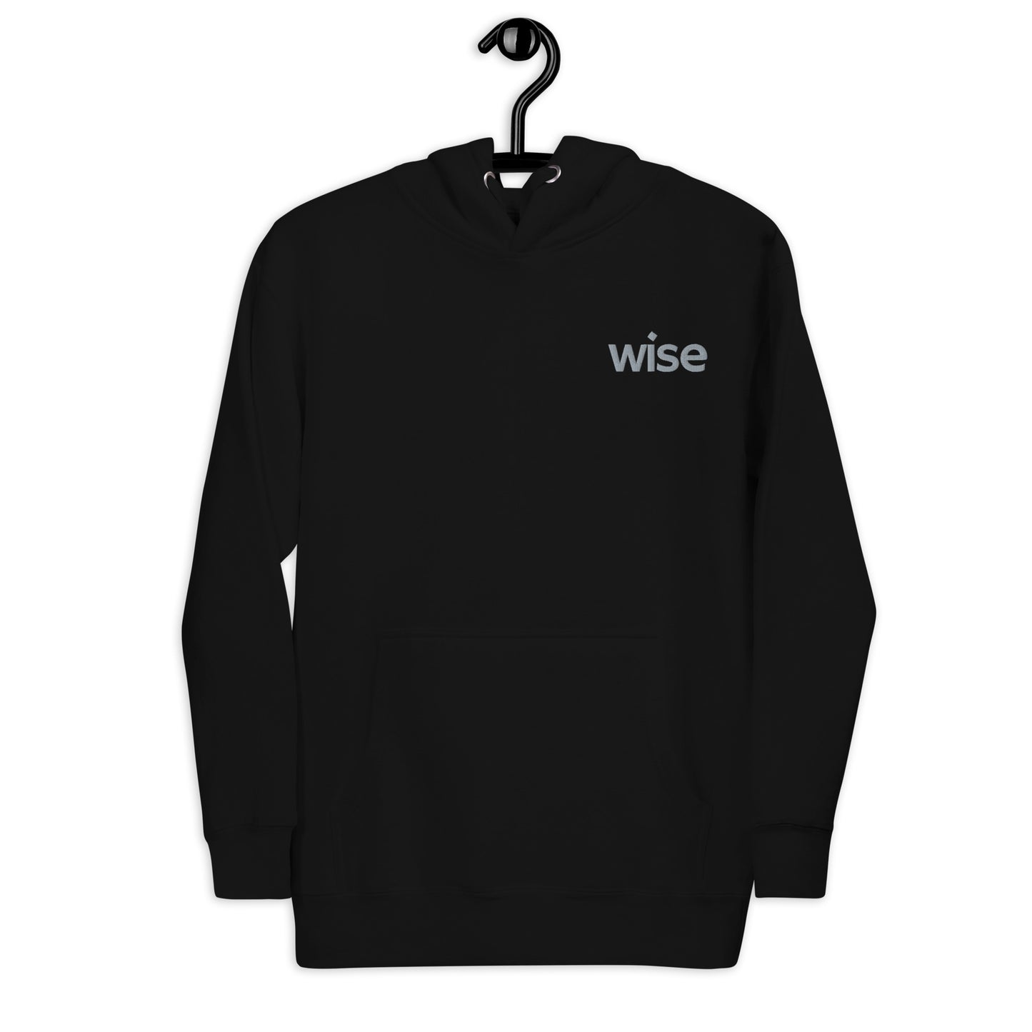 wise embroidered unisex hoodie