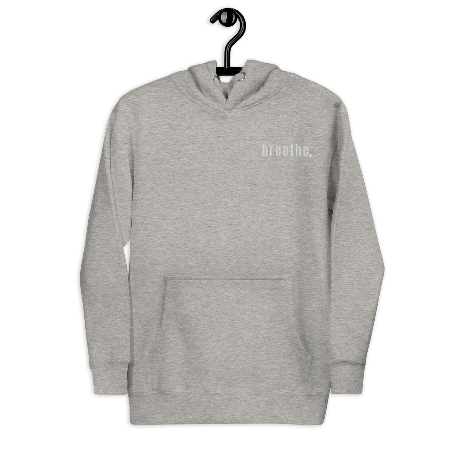 breathe embroidered unisex hoodie