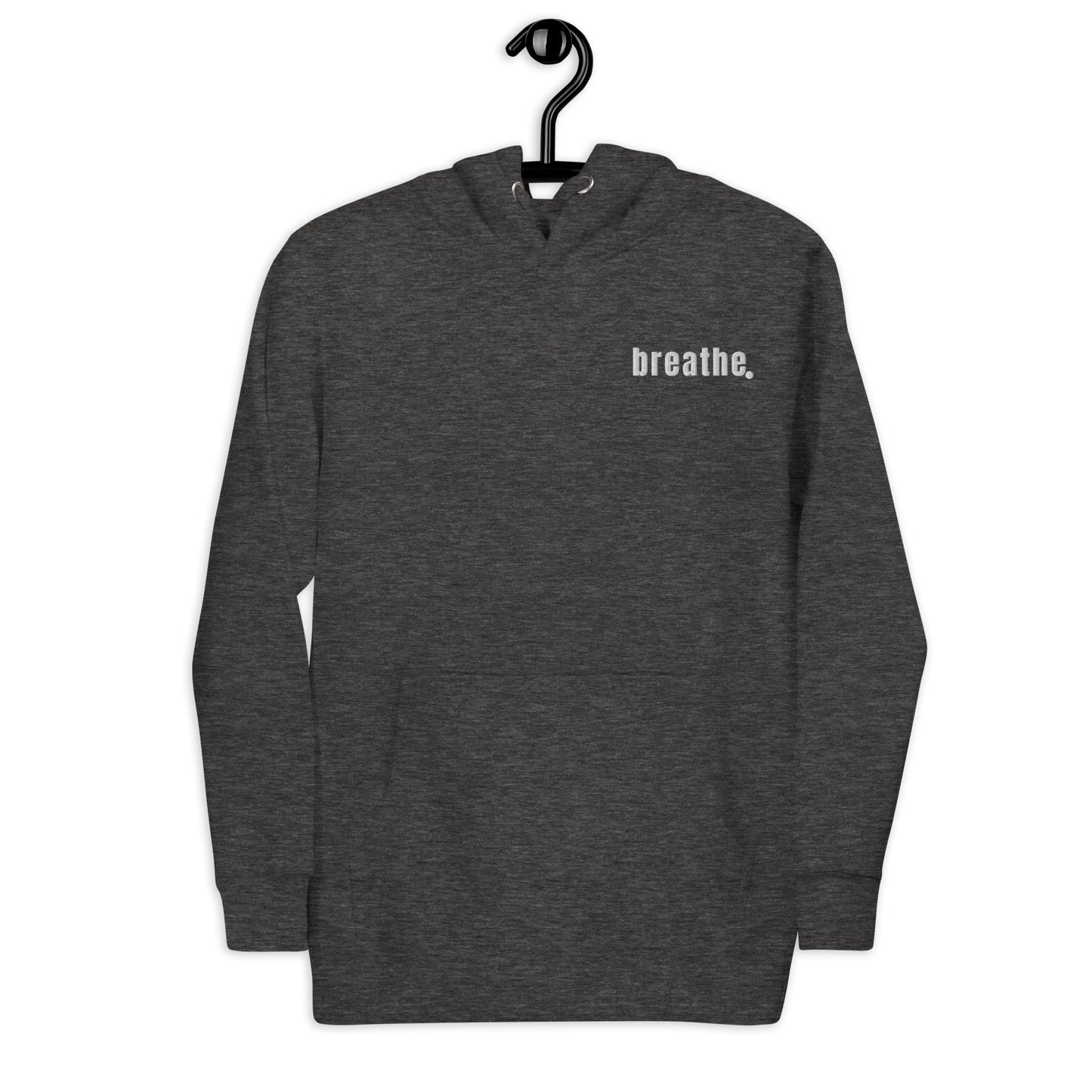 breathe embroidered unisex hoodie