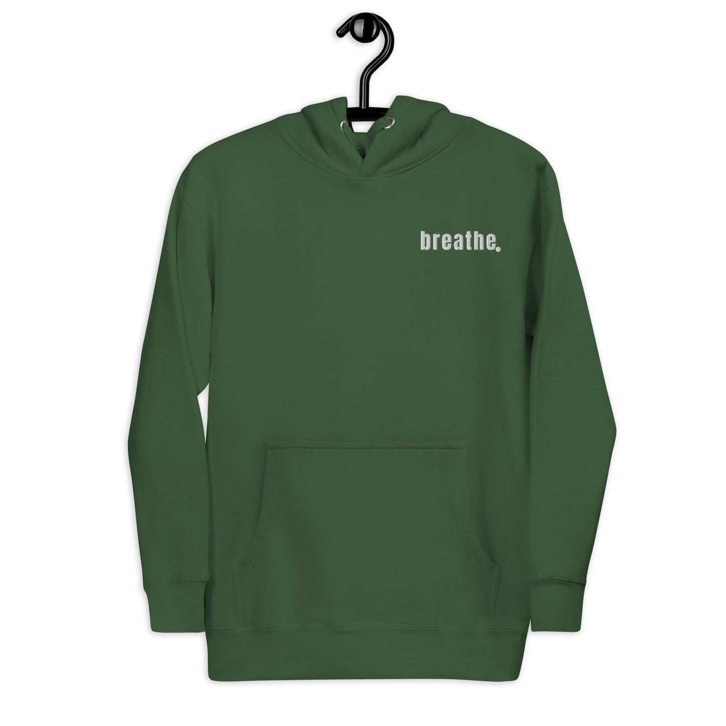 breathe embroidered unisex hoodie