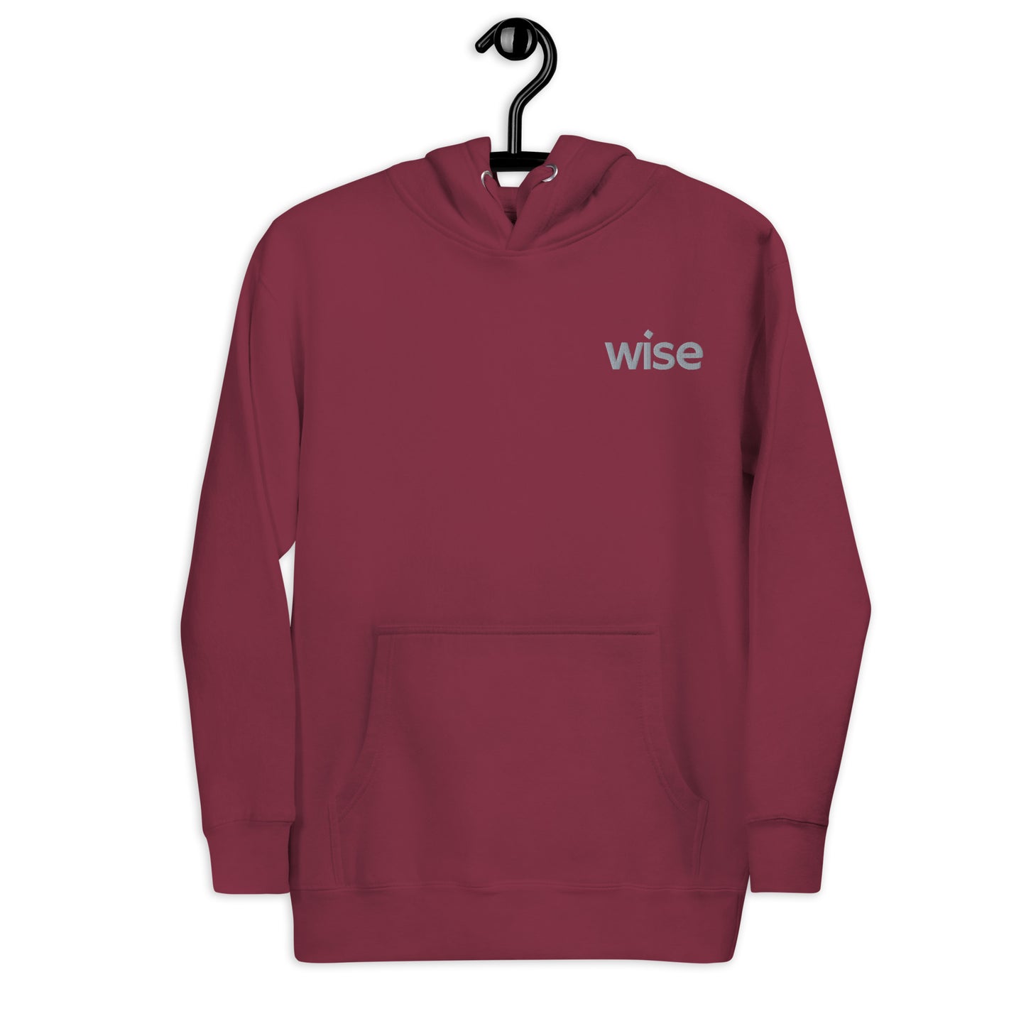 wise embroidered unisex hoodie