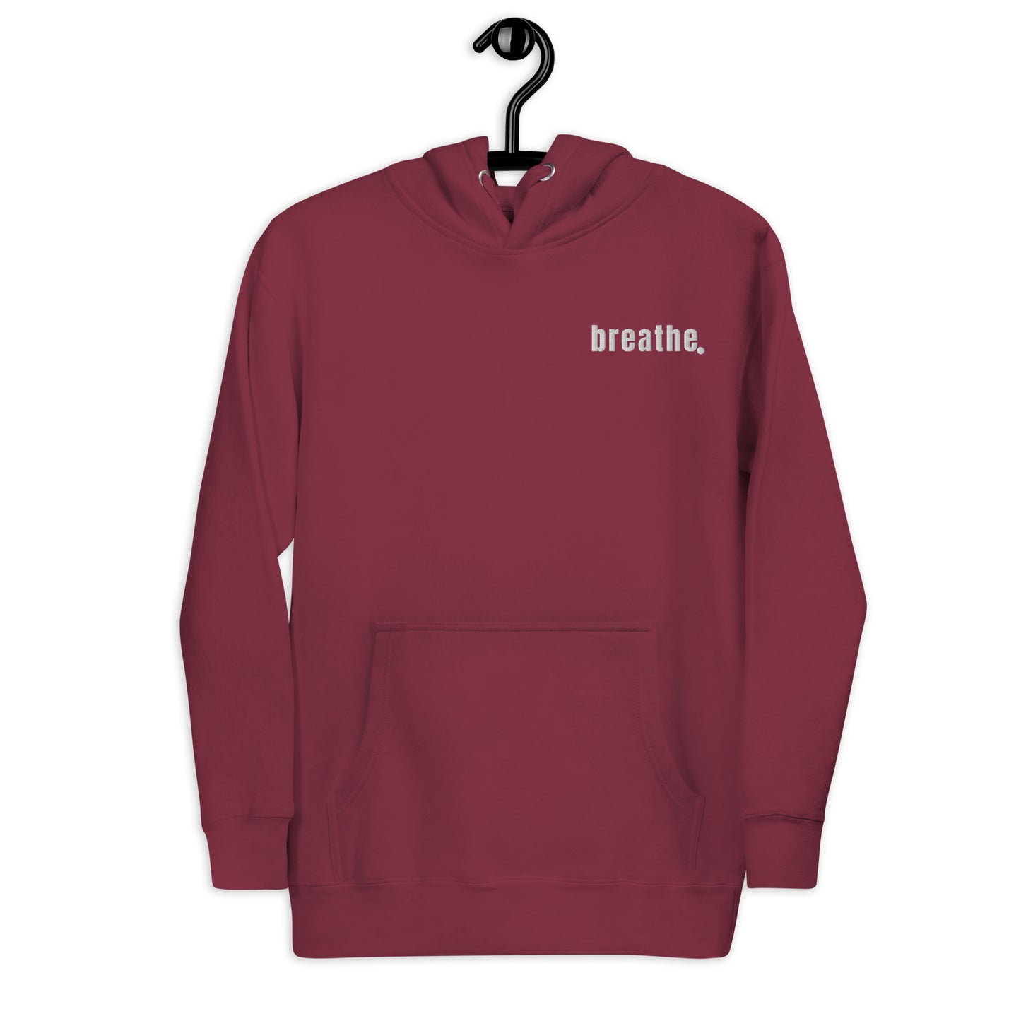 breathe embroidered unisex hoodie