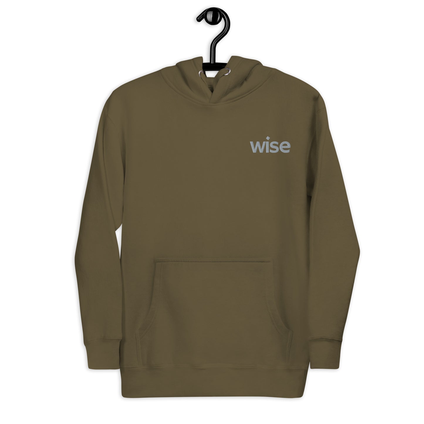 wise embroidered unisex hoodie