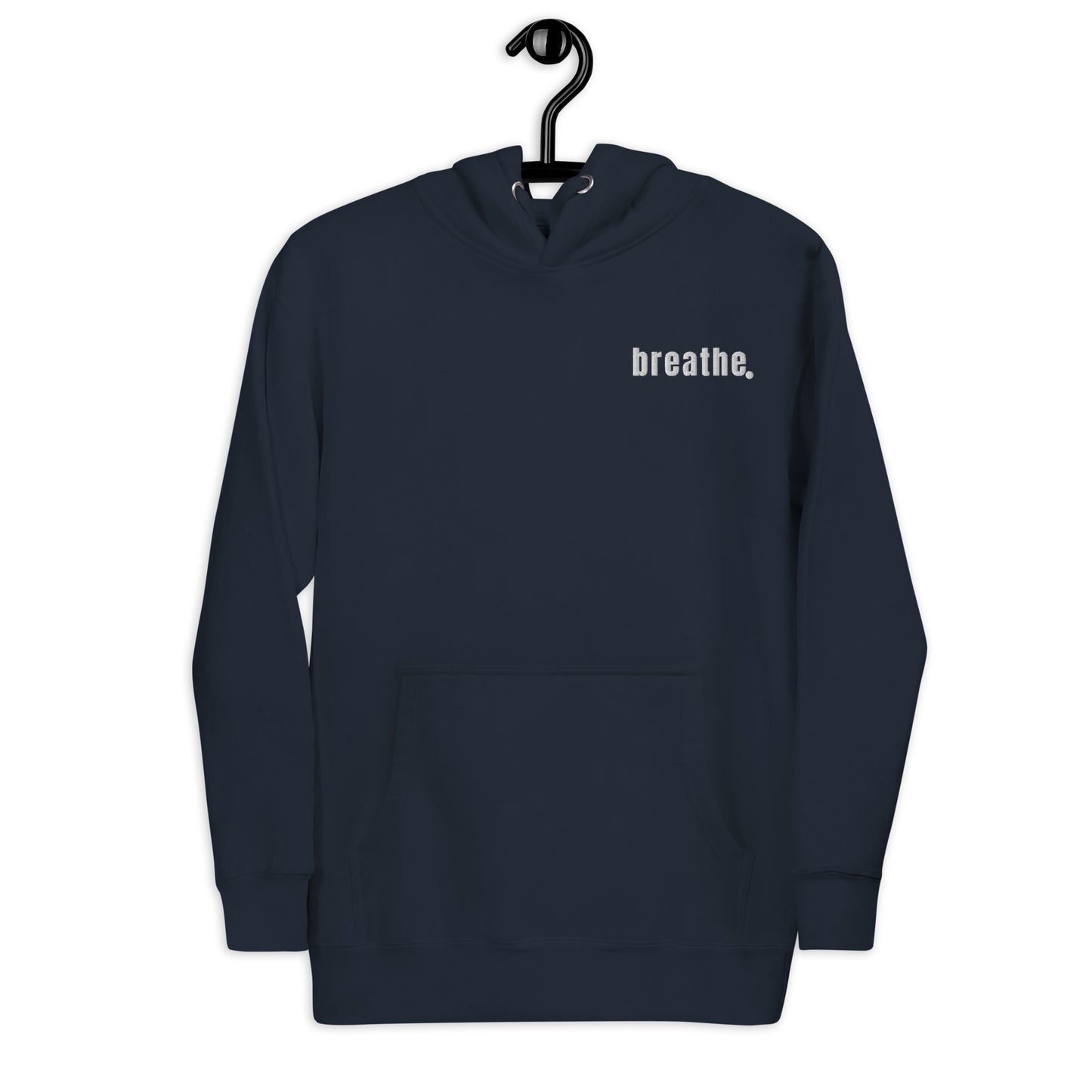 breathe embroidered unisex hoodie