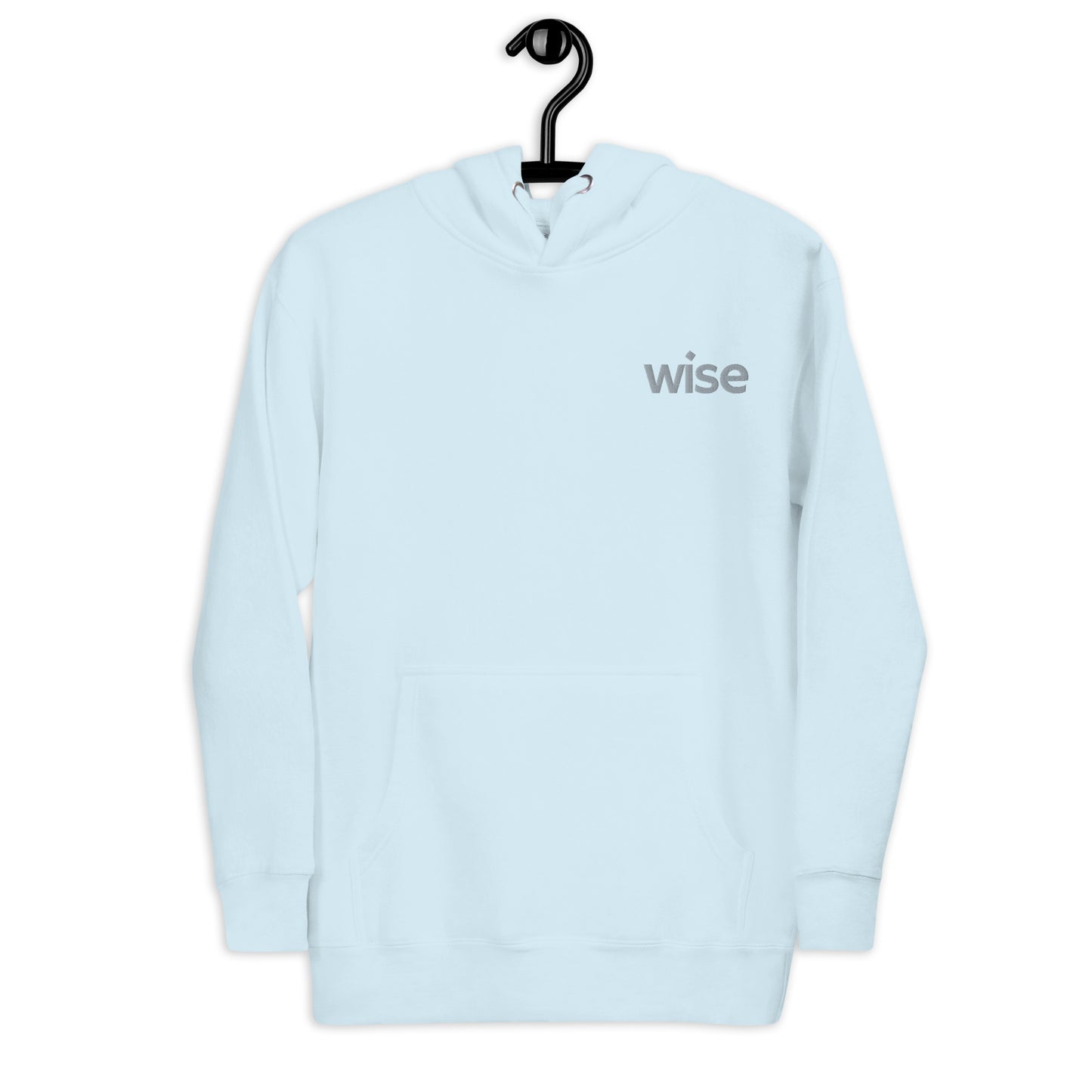 wise embroidered unisex hoodie