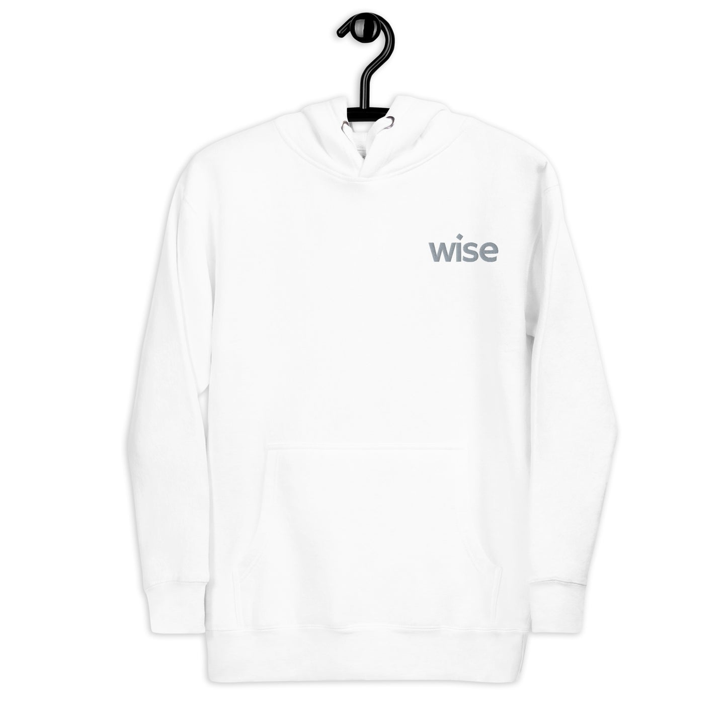 wise embroidered unisex hoodie