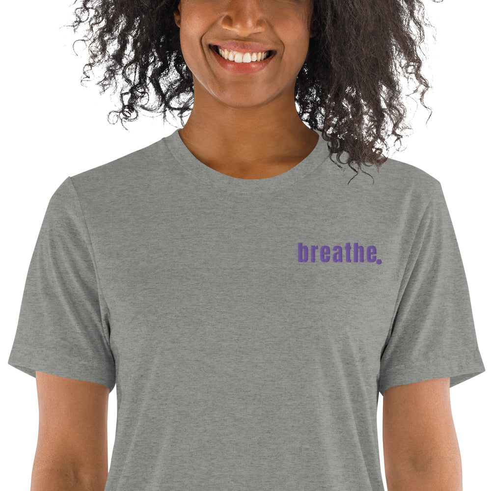 breathe embroidered unisex t-shirt