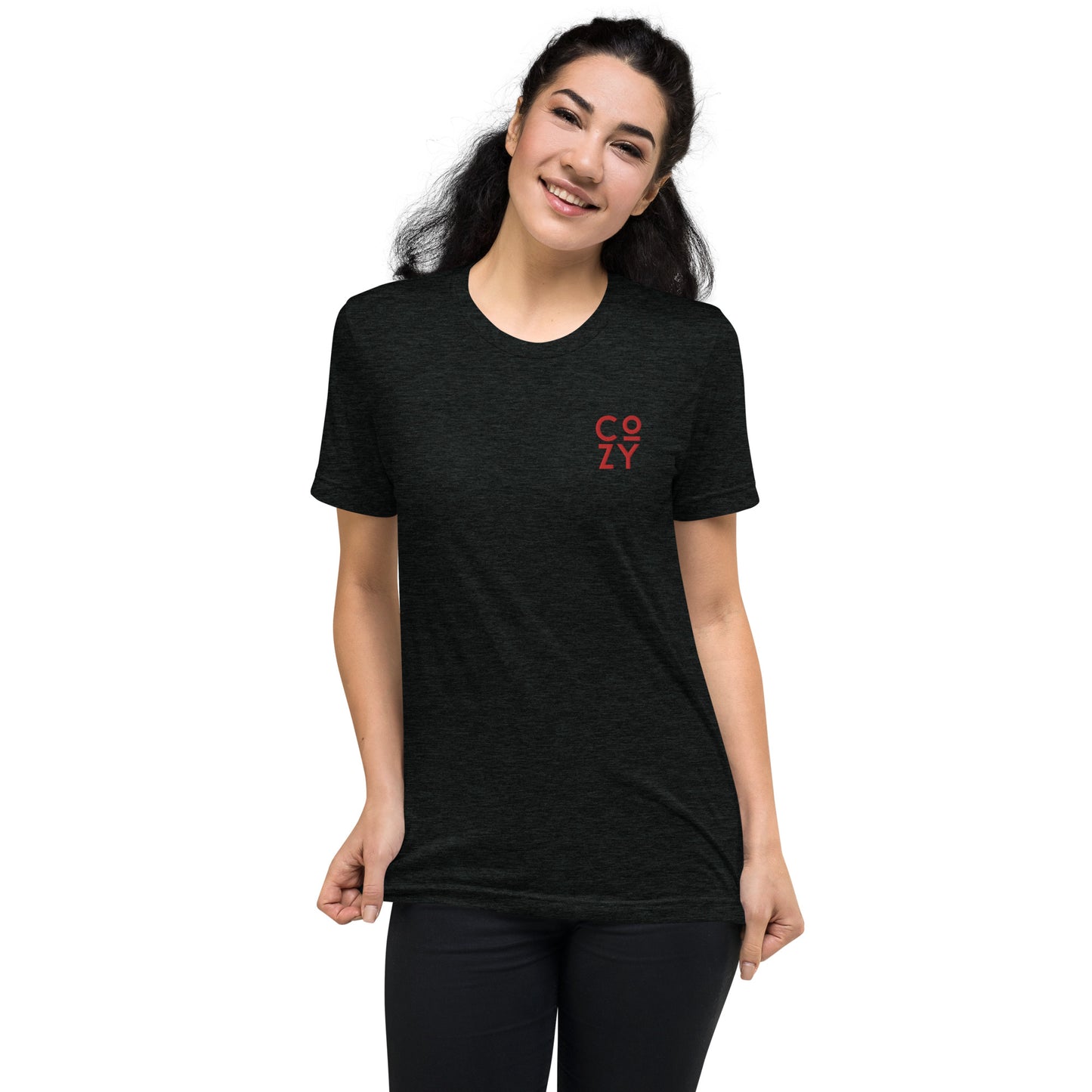 cozy embroidered unisex t-shirt