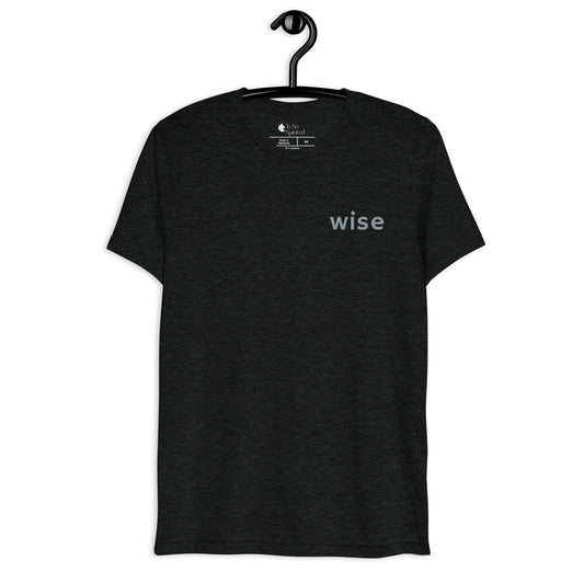 wise embroidered unisex t-shirt